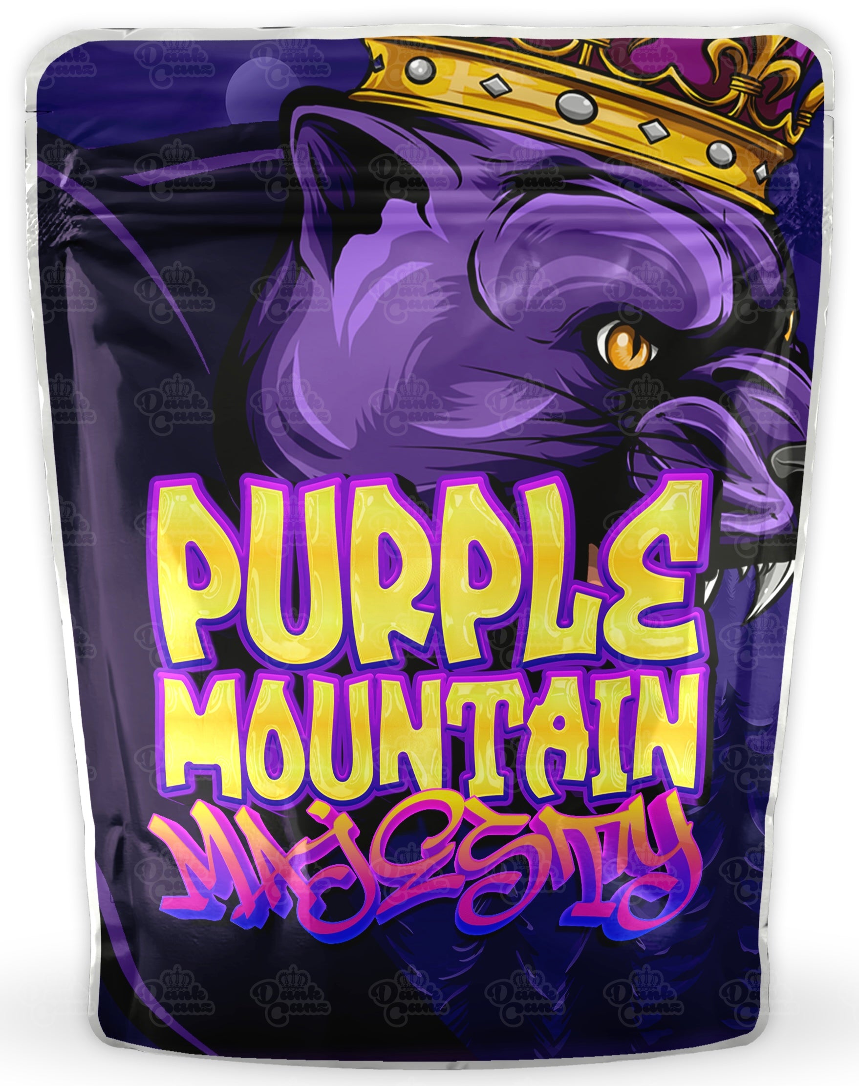 Purple Mountain Majesty Mylar Bags - DC Packaging Custom Cannabis Packaging