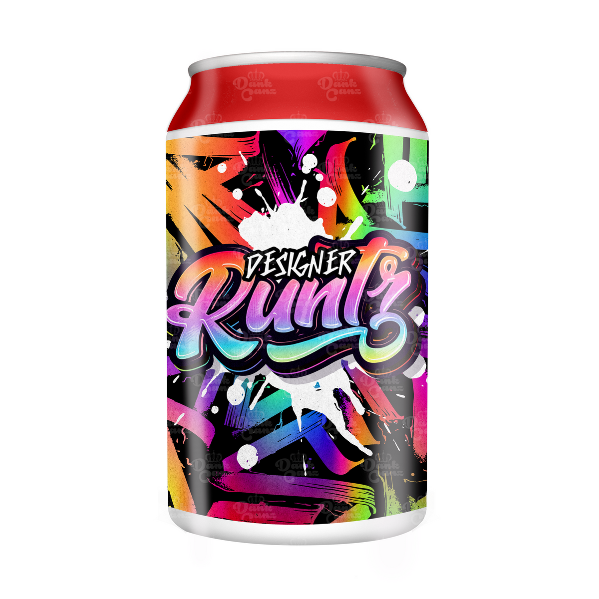 California Clear Raspberry Runtz Designer Runtz 3.5g Cali Style Plastic Soda Cans | Cali Packaging