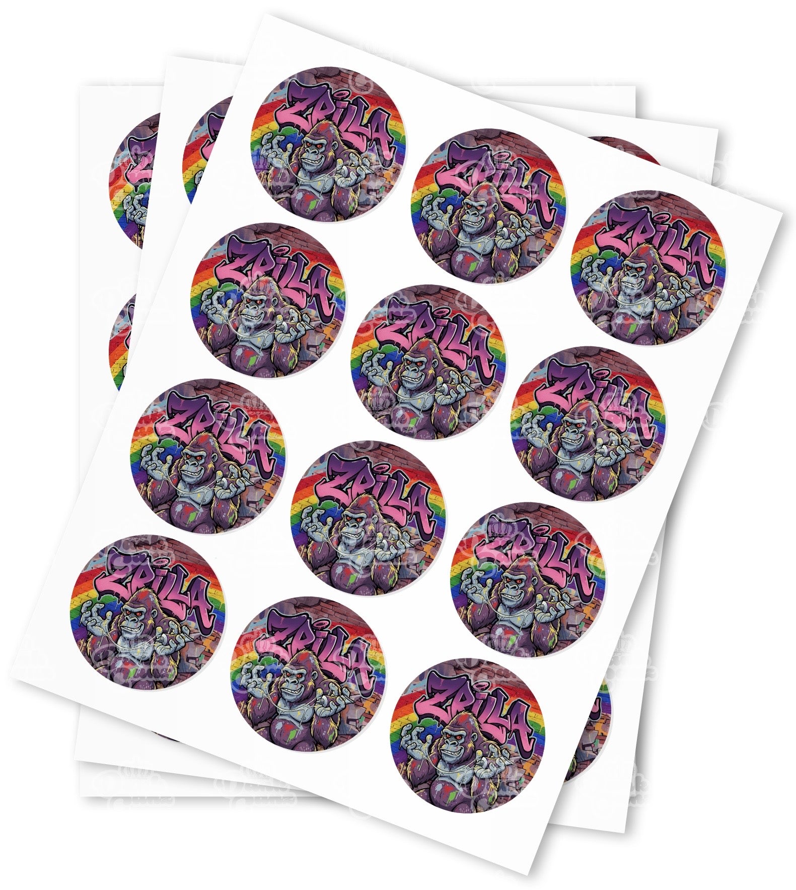 ZRilla Strain Stickers - DC Packaging Custom Cannabis Packaging
