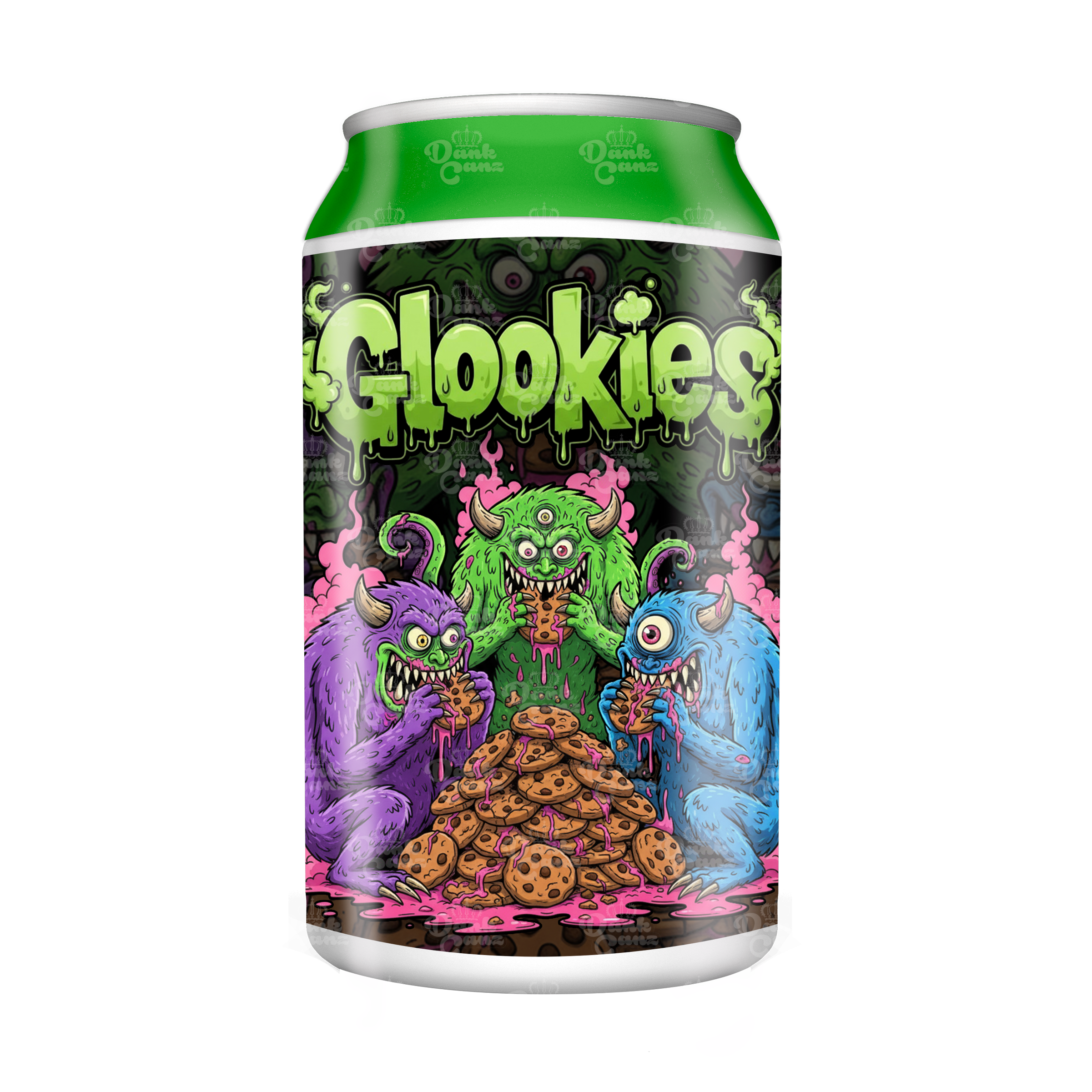 Glookies 3.5g Plastic Soda Cans - DC Packaging Custom Cannabis Packaging