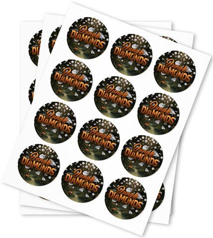 Jungle Diamonds Stickers - DC Packaging Custom Cannabis Packaging