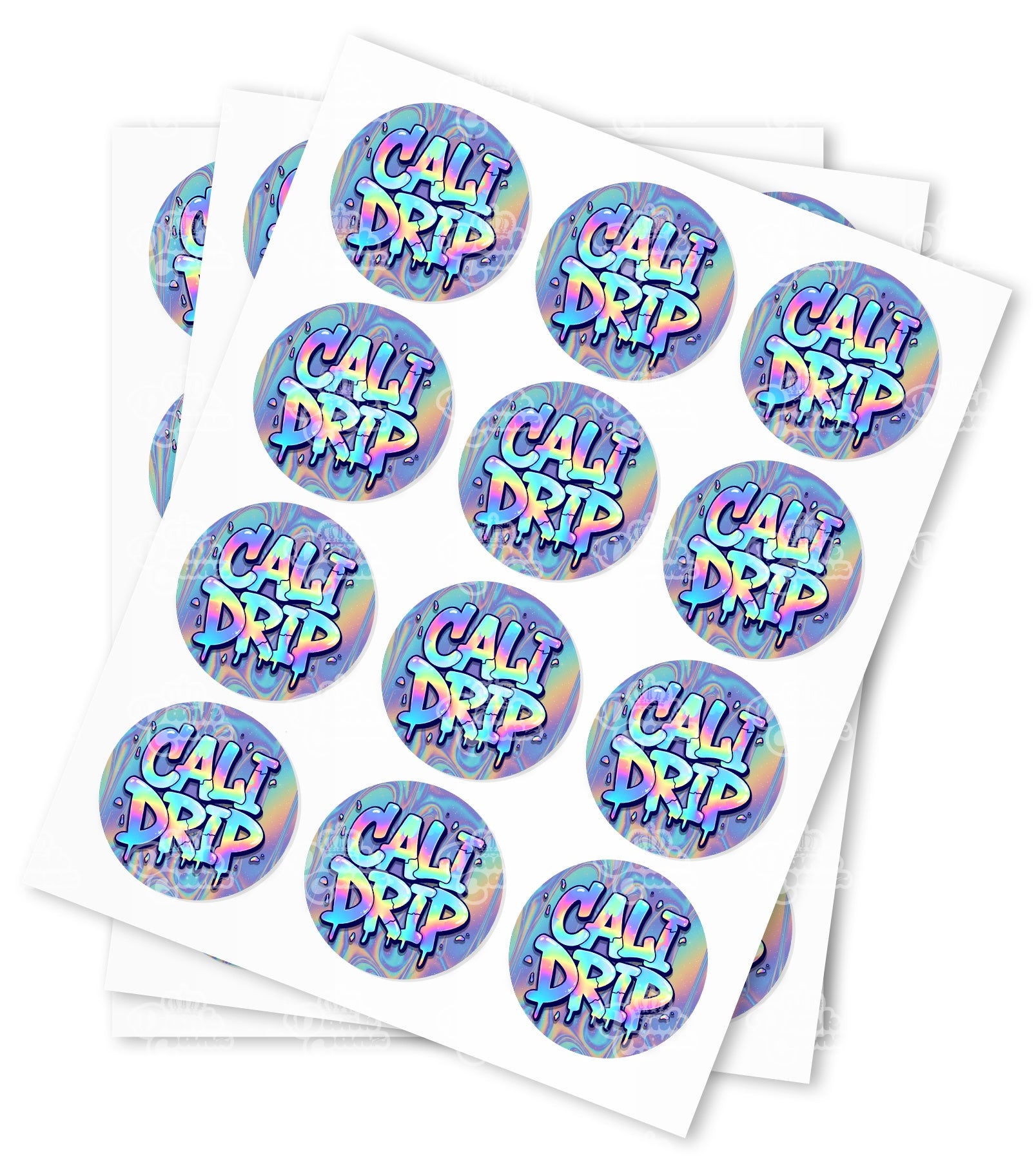 Cali Drip Strain Stickers - DC Packaging Custom Cannabis Packaging