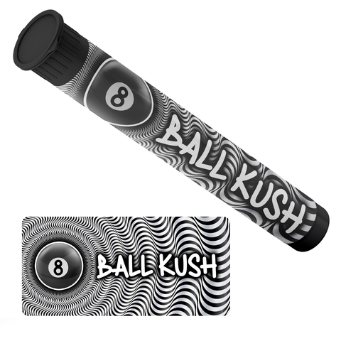 8 Ball Kush Pre Roll Tubes - Pre Labelled