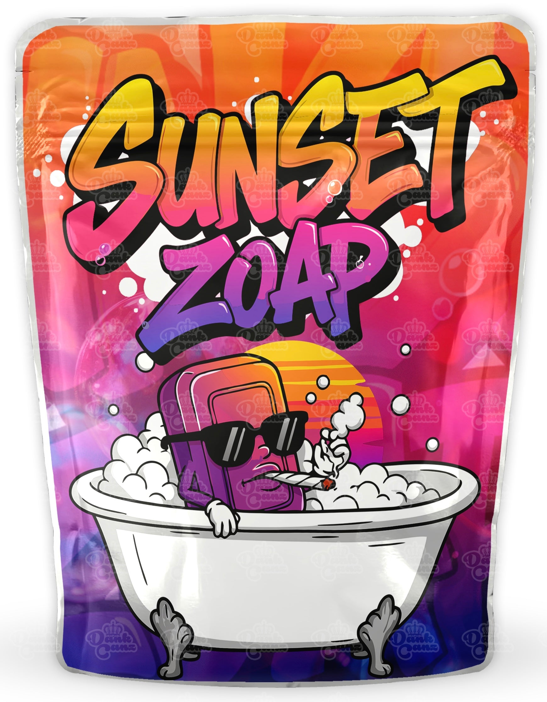 Sunset Zoap Mylar Bags - DC Packaging Custom Cannabis Packaging