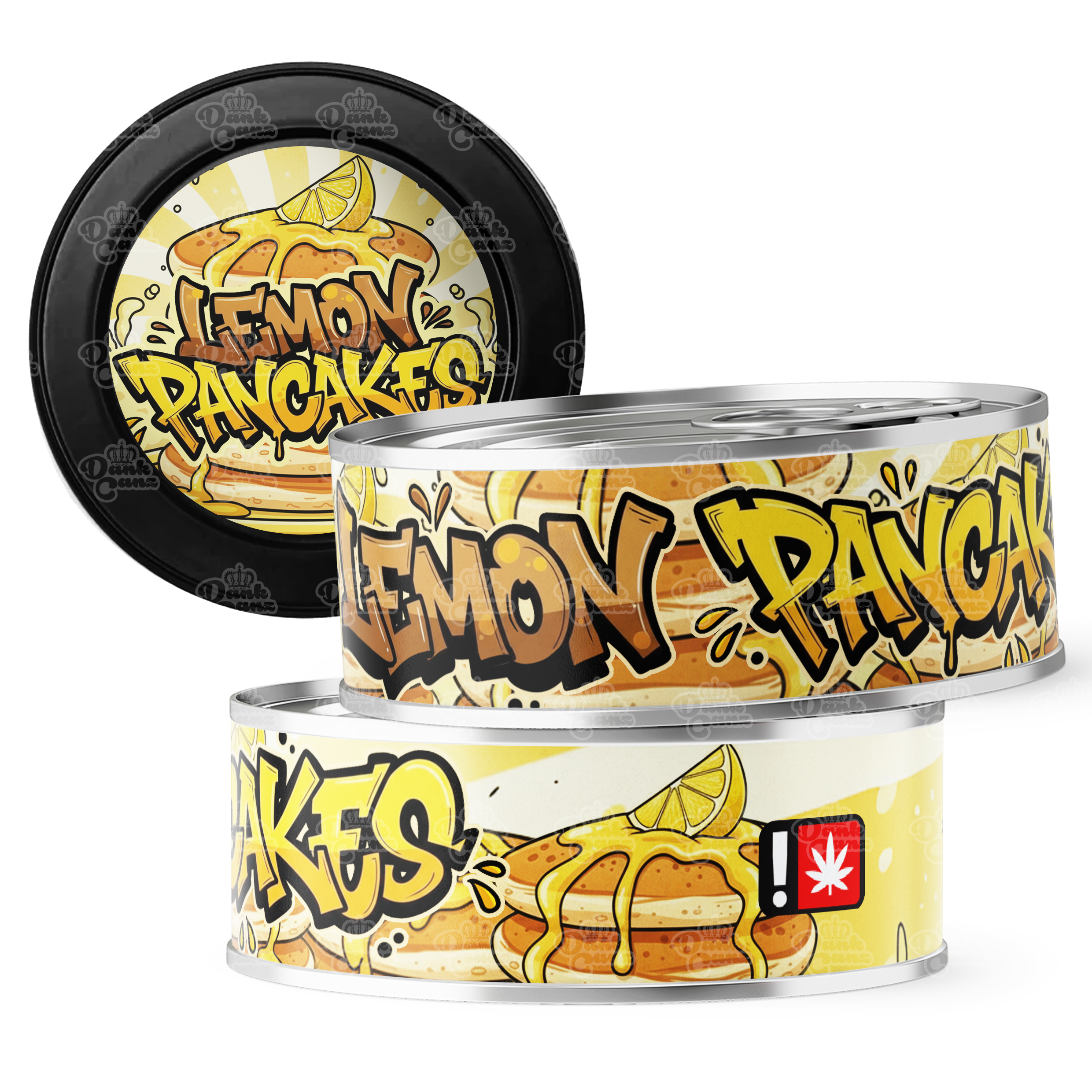 Lemon Pancakes 3.5g Self Seal Tins - DC Packaging Custom Cannabis Packaging