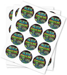 Alien Gasoline Strain Stickers - DC Packaging Custom Cannabis Packaging