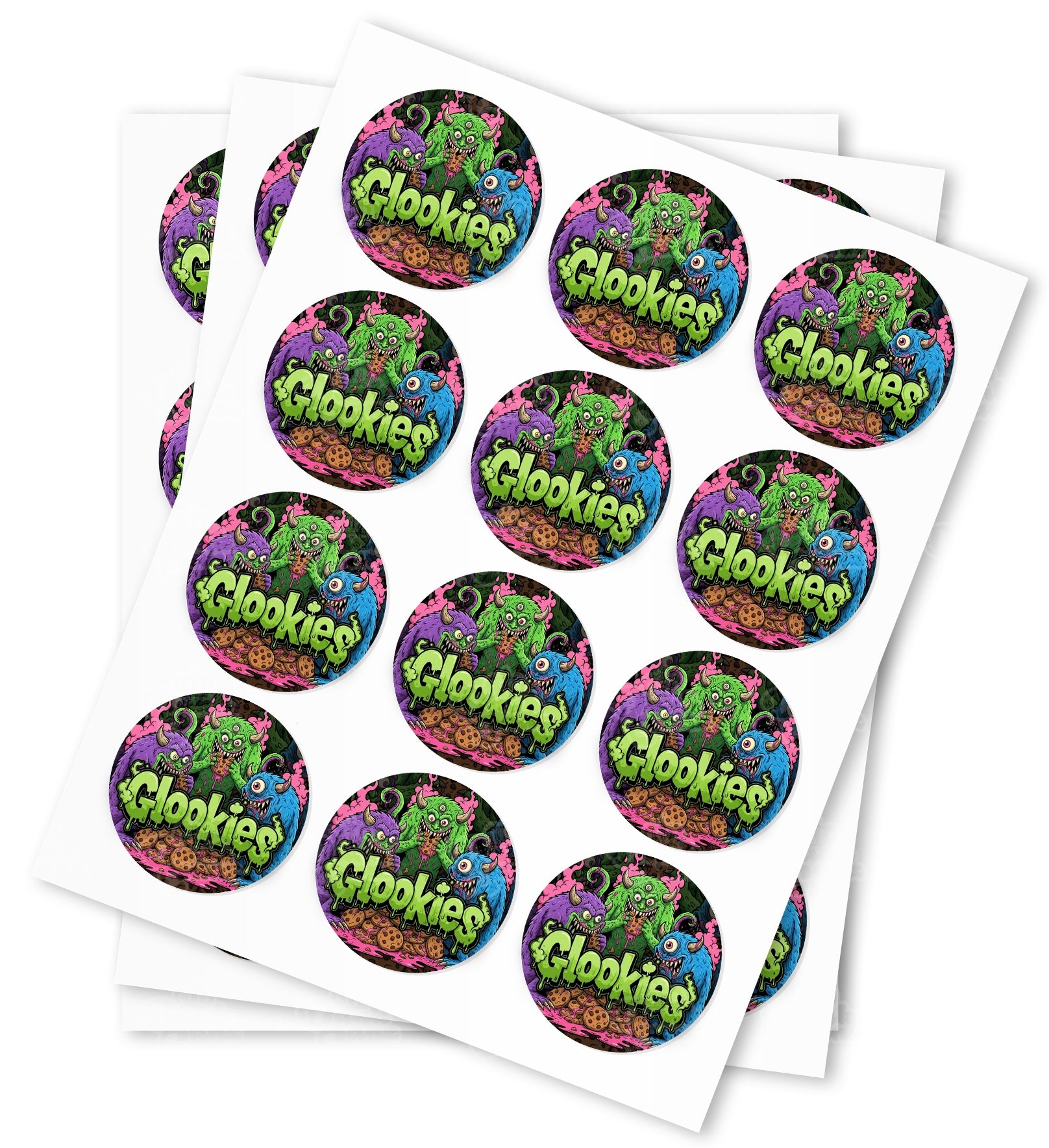 Glookies Strain Stickers - DC Packaging Custom Cannabis Packaging