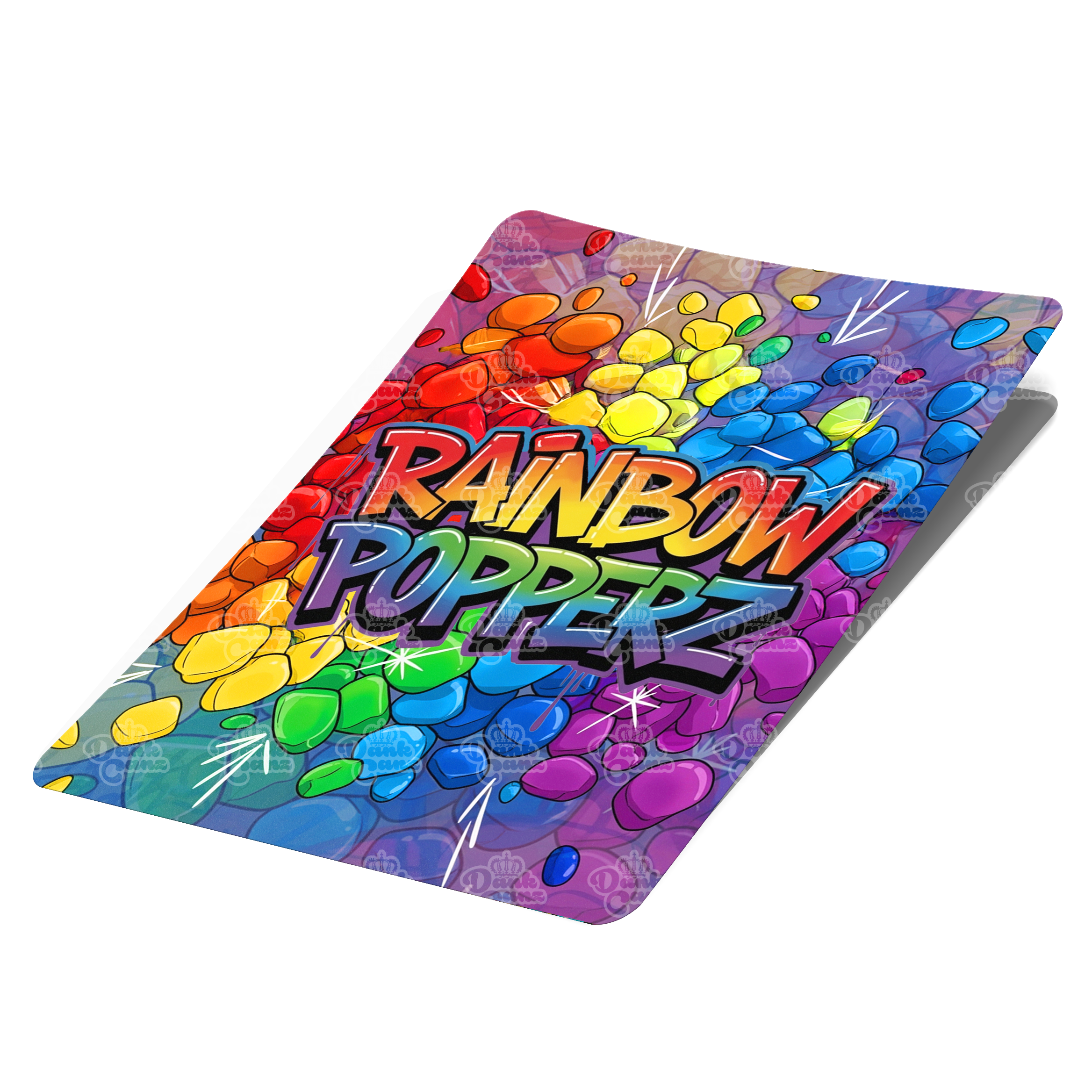Rainbow Popperz Mylar Bag Labels - Labels only - DC Packaging Custom Cannabis Packaging