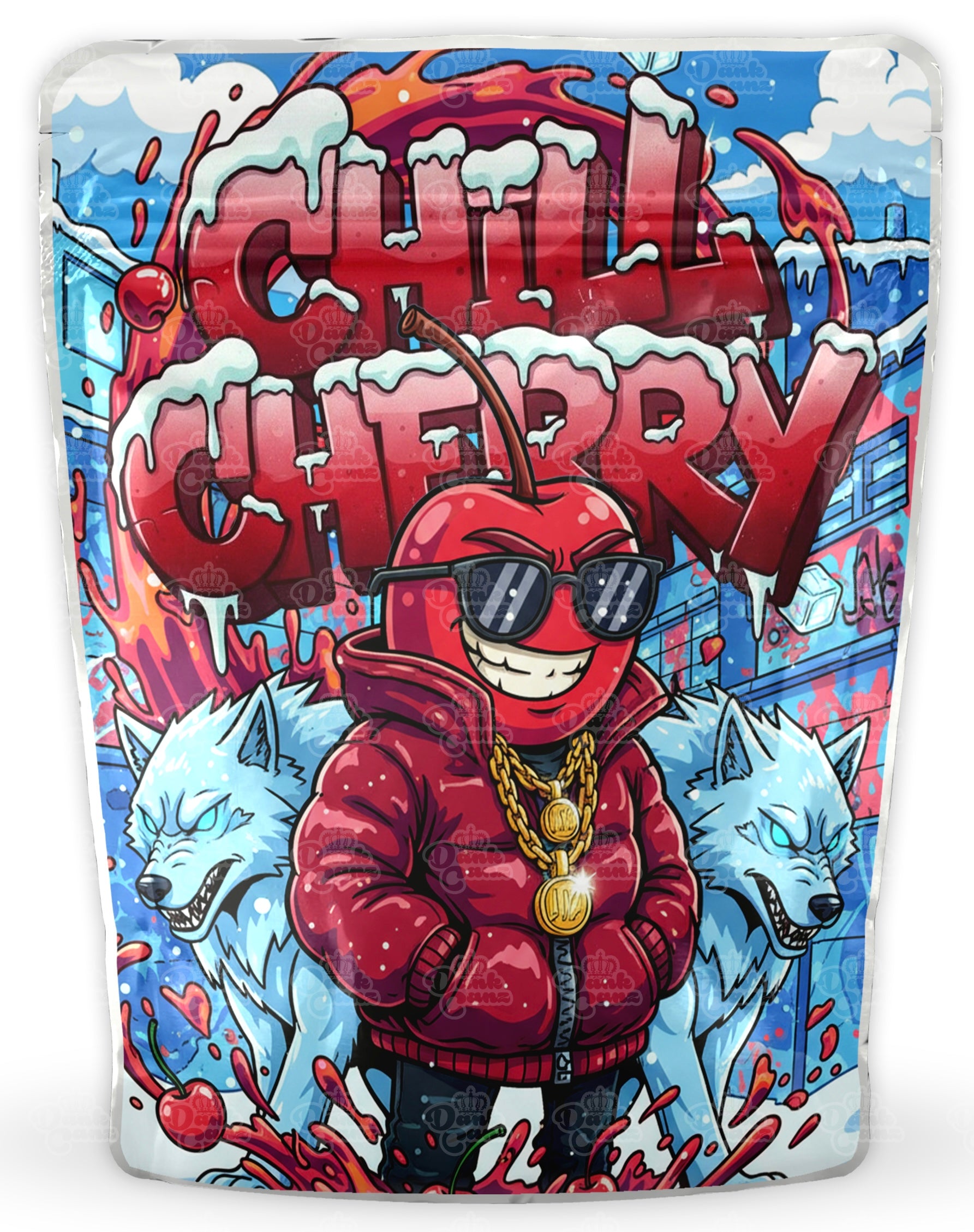 Chill Cherry Mylar Bags - DC Packaging Custom Cannabis Packaging