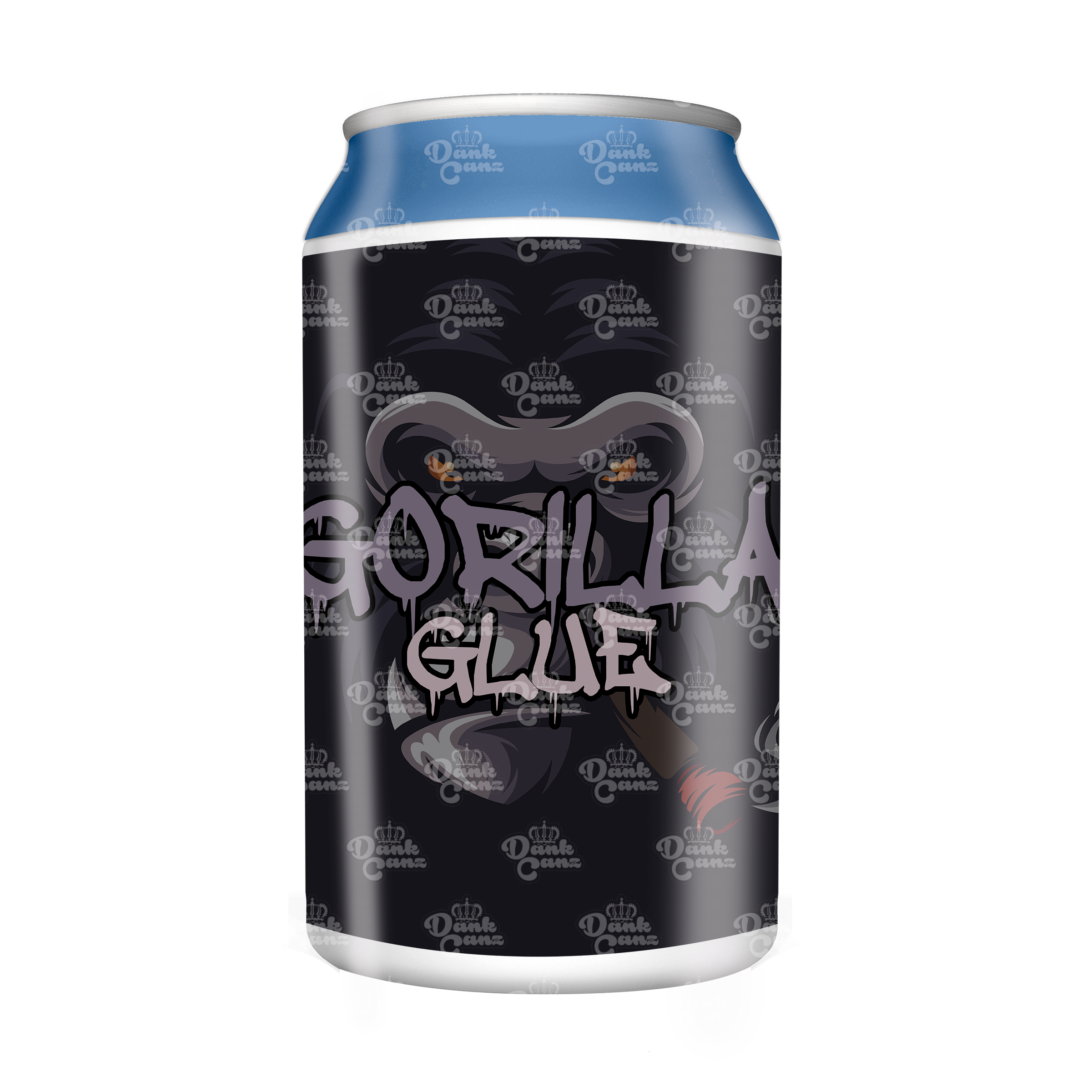 Gorilla Glue 3.5g Plastic Soda Cans - DC Packaging Custom Cannabis Packaging
