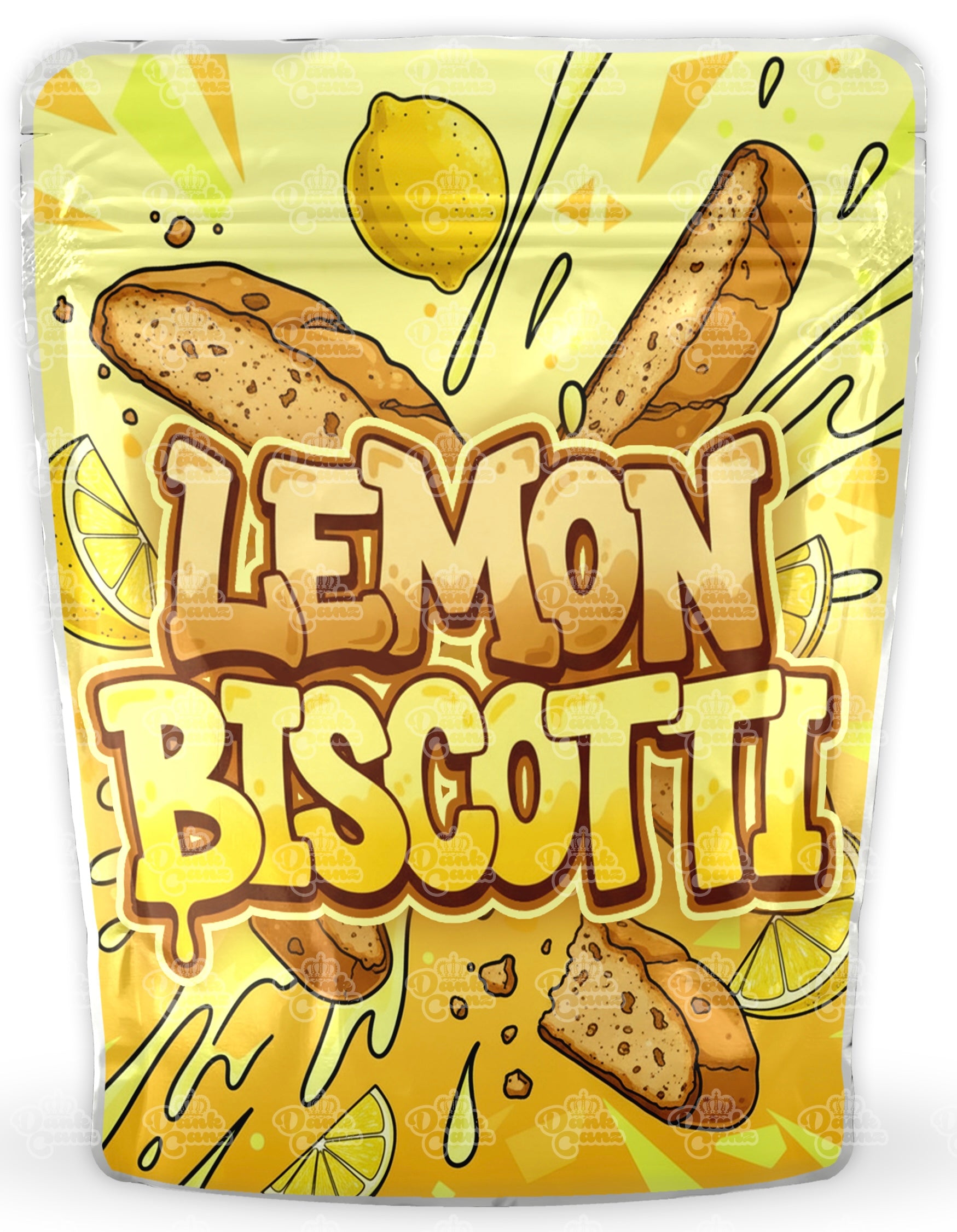 Lemon Biscotti Mylar Bags