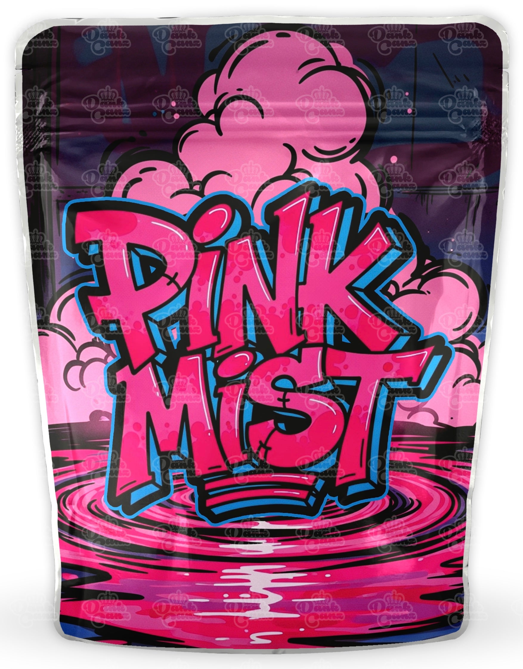 Pink Mist Mylar Bags - DC Packaging Custom Cannabis Packaging