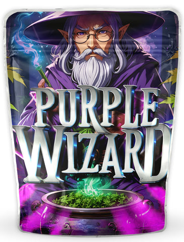 Purple Wizard Mylar Bags