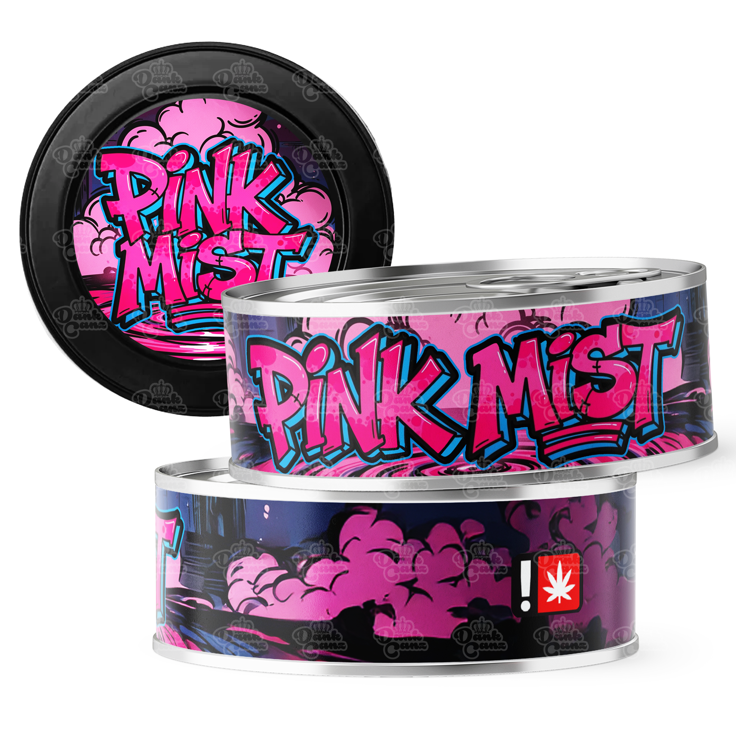 Pink Mist 3.5g Self Seal Tins - DC Packaging Custom Cannabis Packaging