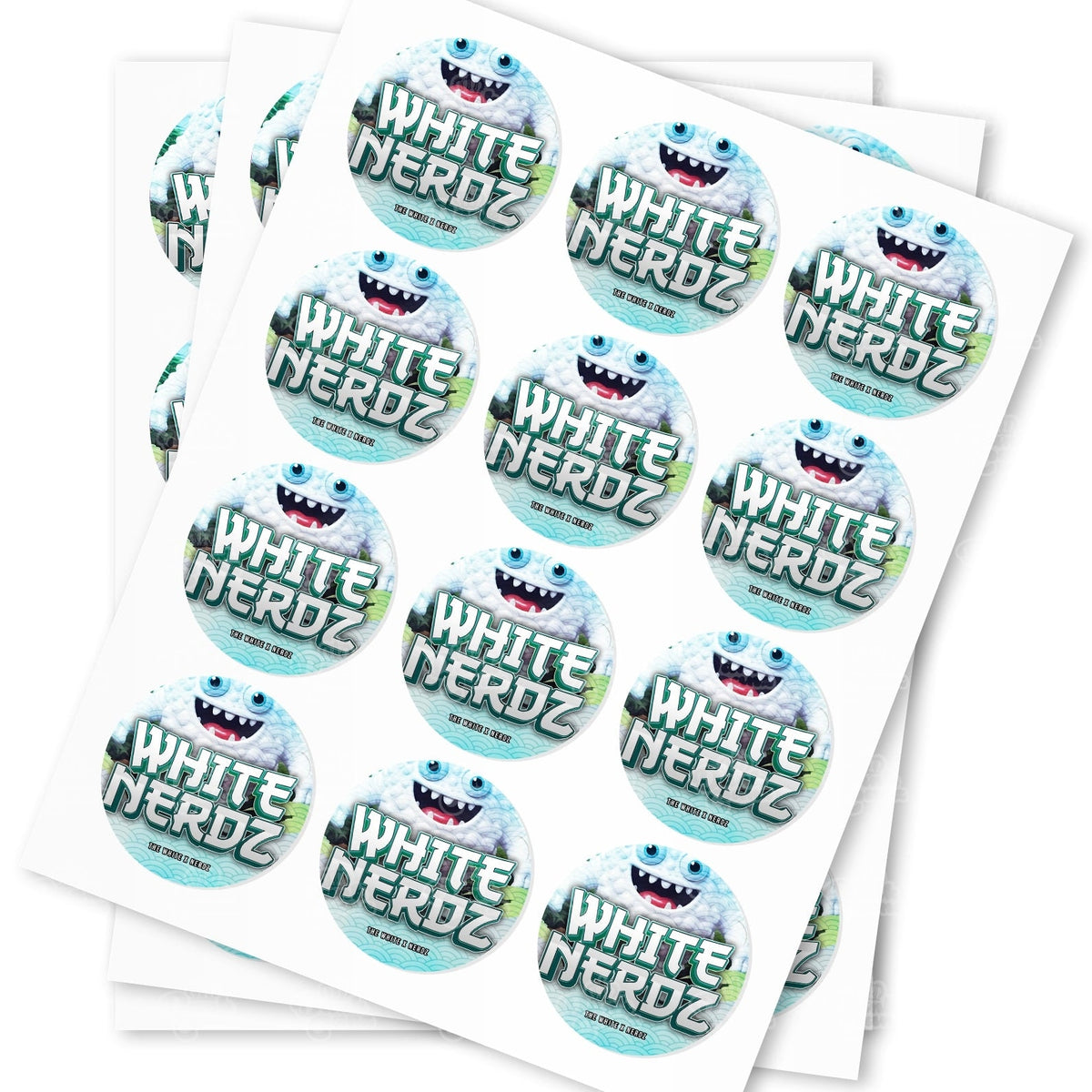 White Nerdz Strain Stickers | Premium Custom Stickers