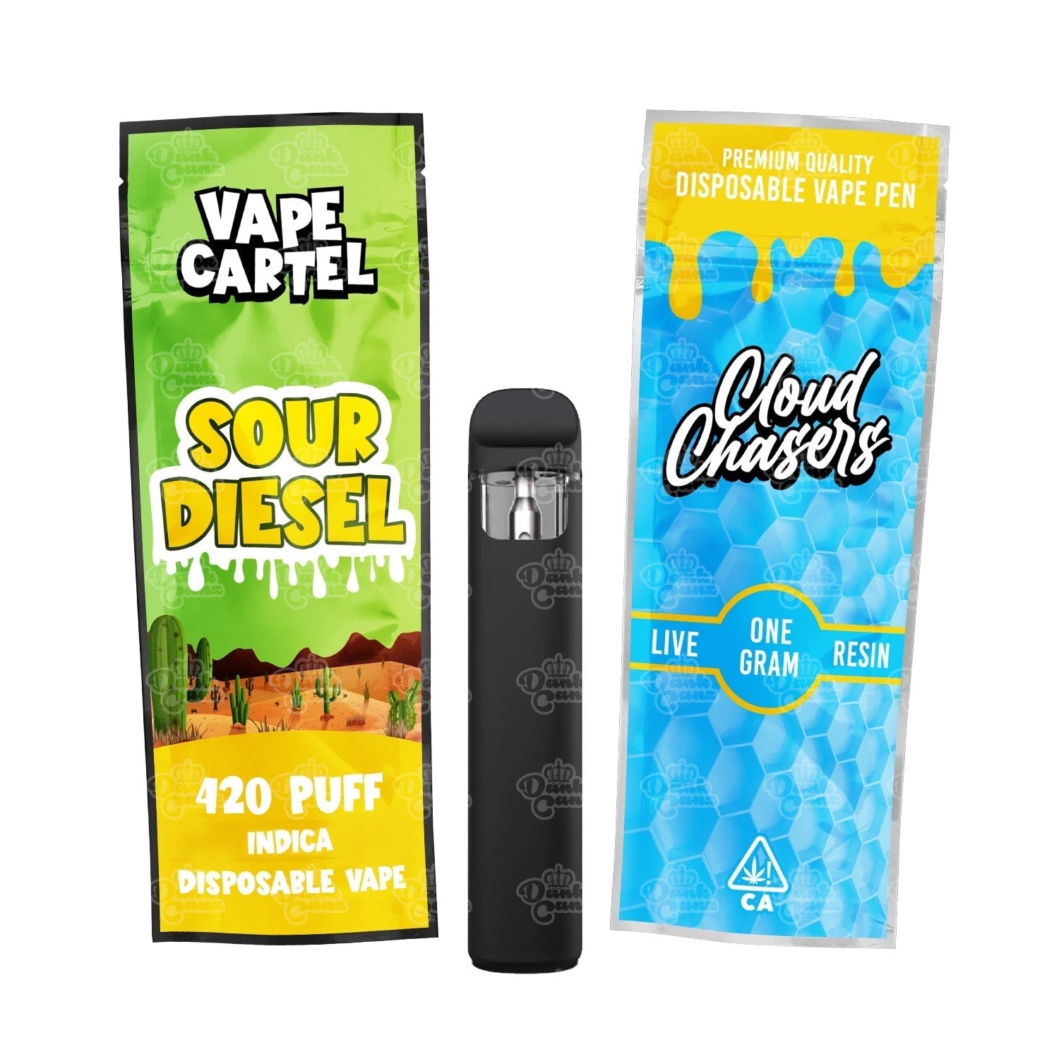 Custom Vape Mylar Bags (Labelled)