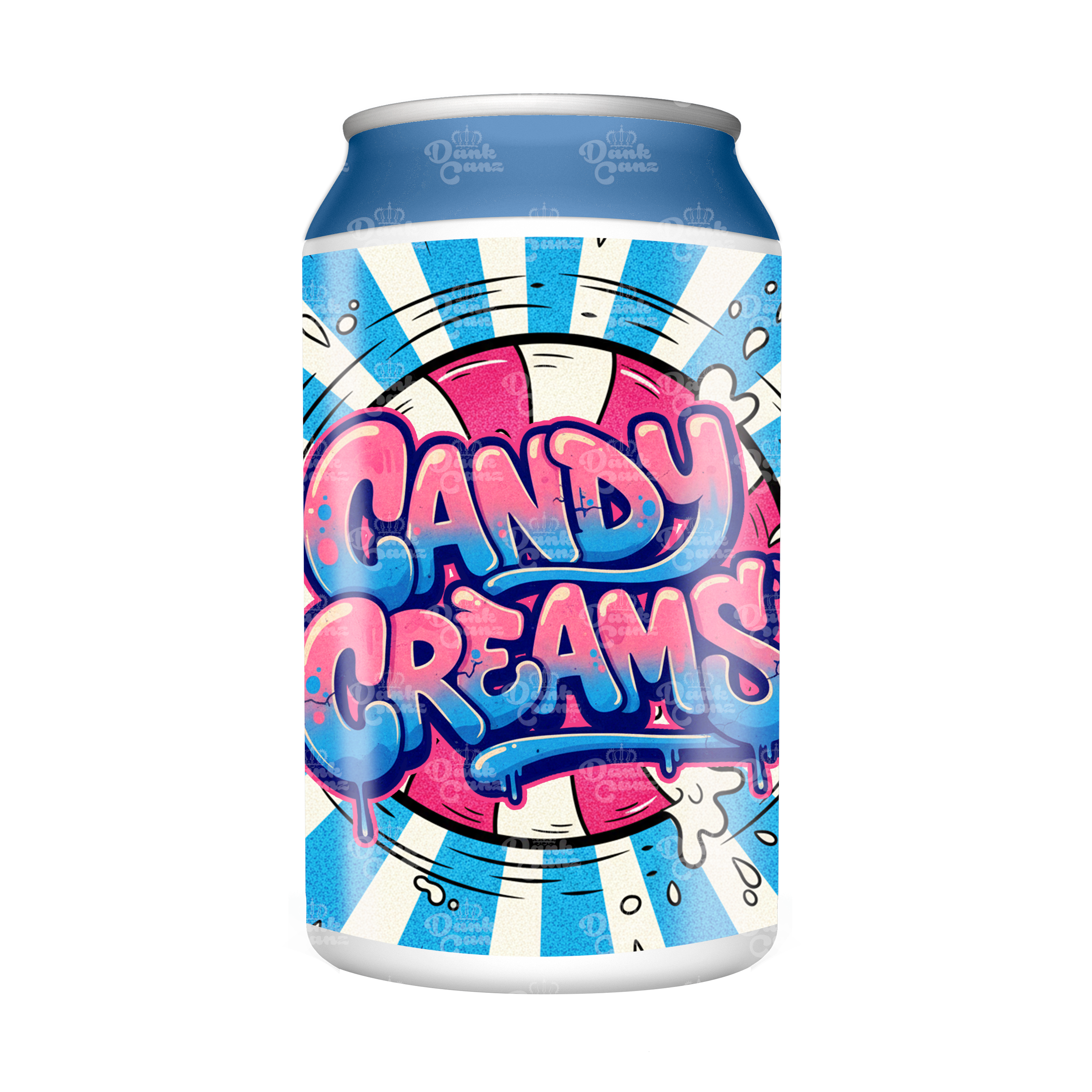 Candy Creams 3.5g Plastic Soda Cans - DC Packaging Custom Cannabis Packaging