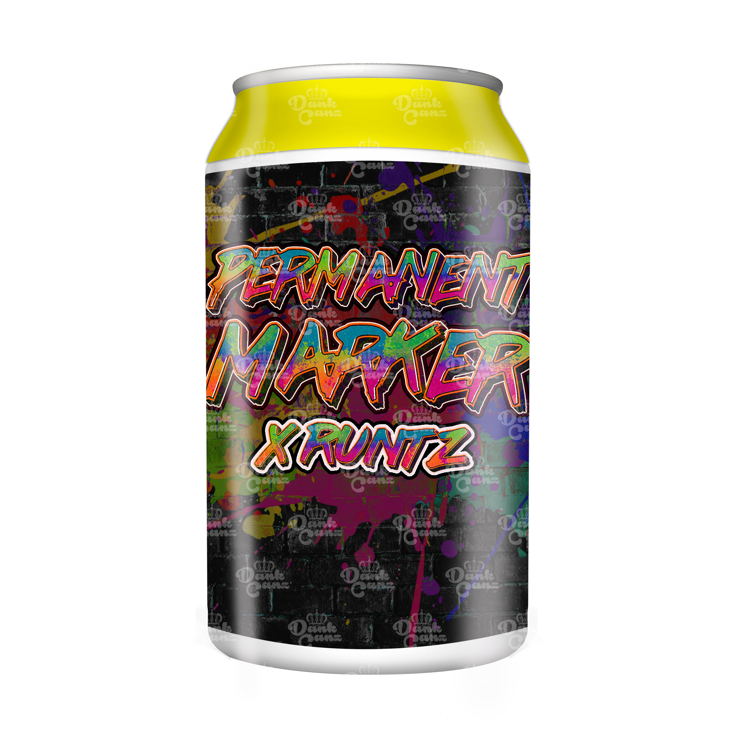 Permanent Marker x Runtz 3.5g Plastic Soda Cans - DC Packaging Custom Cannabis Packaging
