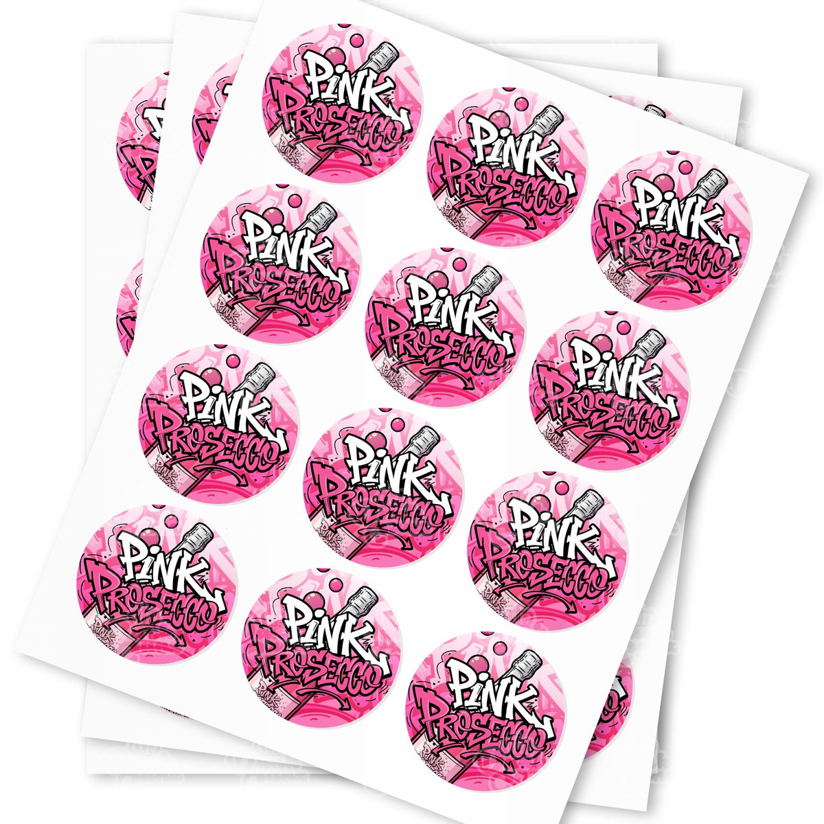 Pink Champagne Strain Stickers – DC Packaging