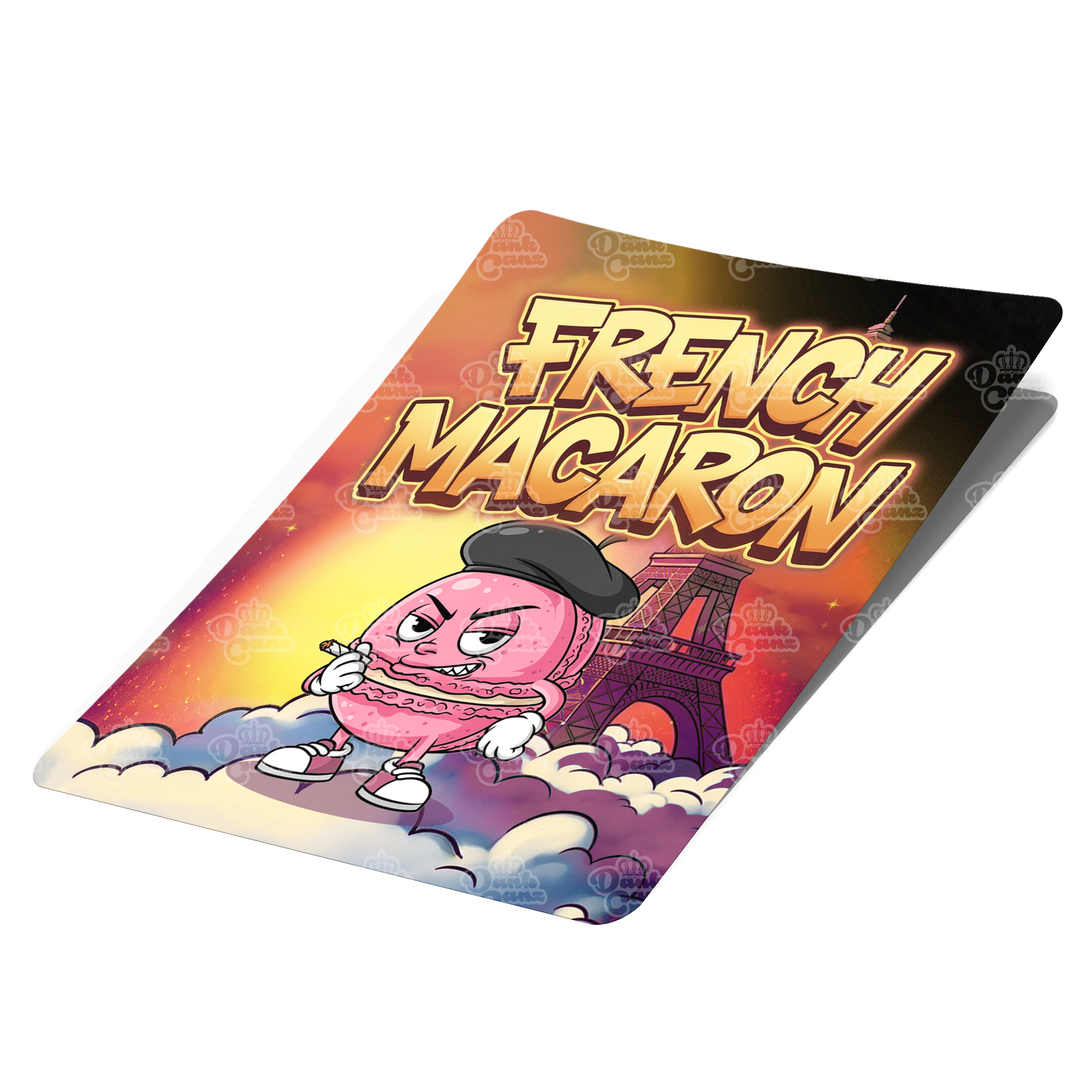 French Macaron Mylar Bag Labels - Labels only - DC Packaging Custom Cannabis Packaging