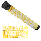 Sour Banana Sherbet Pre Roll Tubes - Labelled - DC Packaging Custom Cannabis Packaging