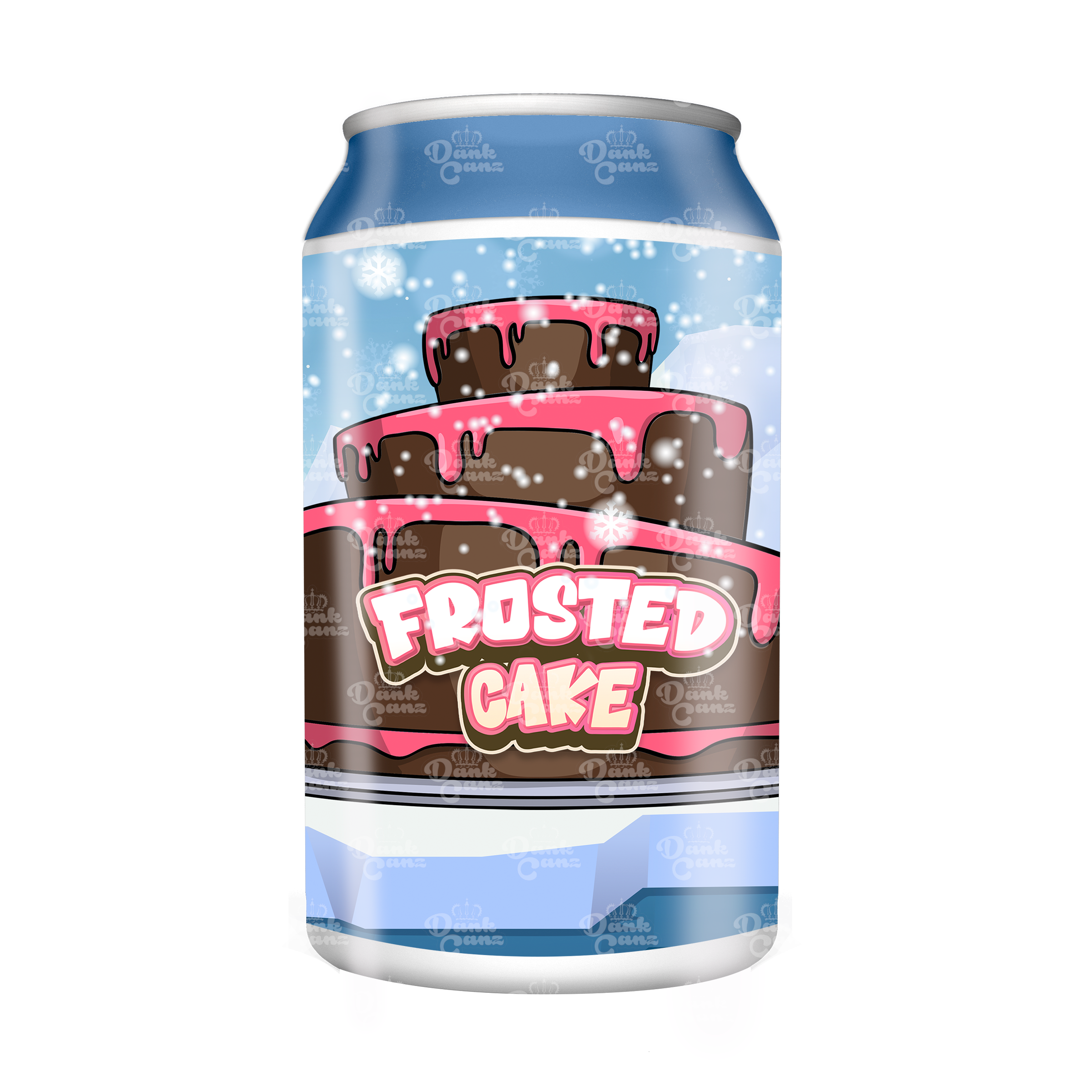 Frosted Cake 3.5g Plastic Soda Cans - DC Packaging Custom Cannabis Packaging