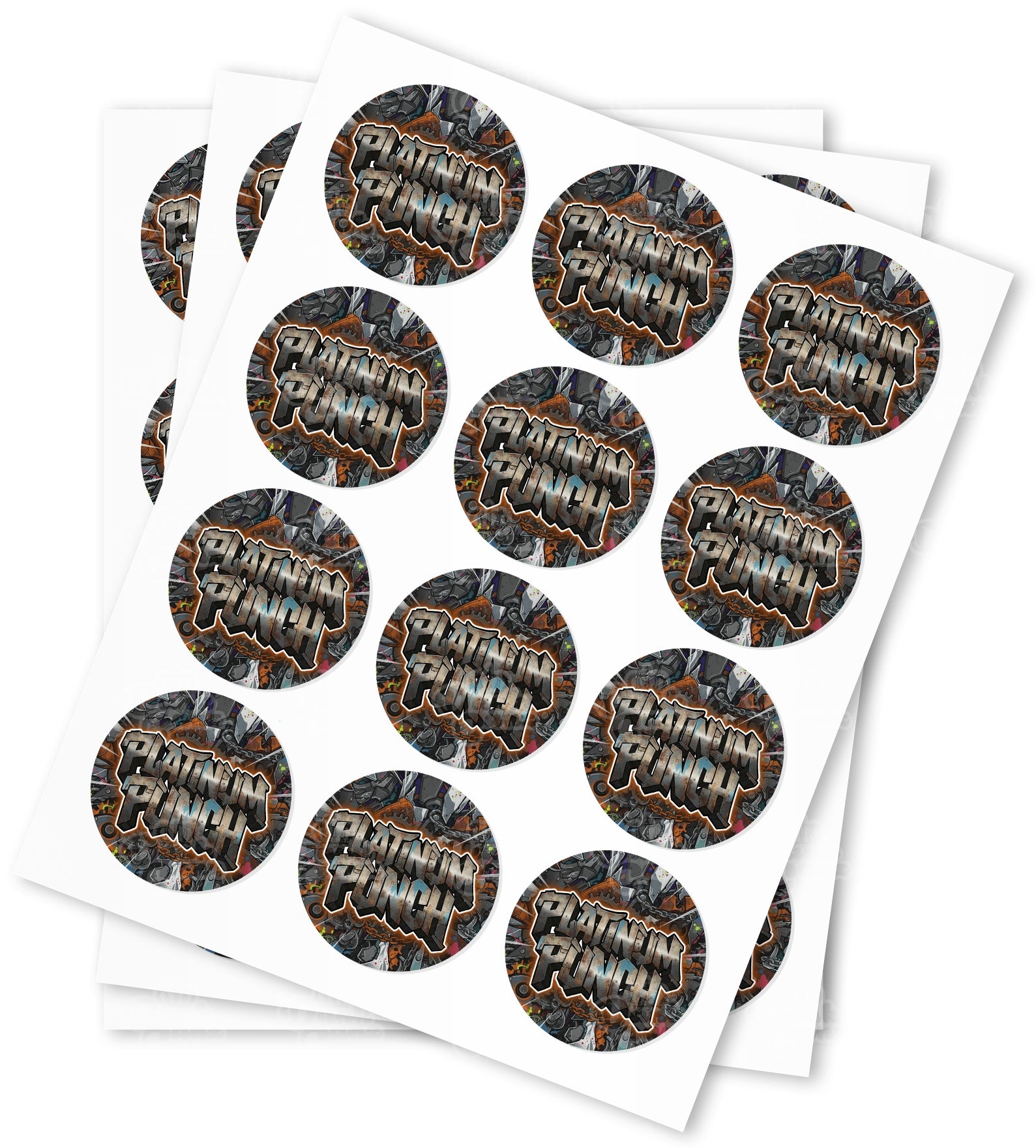 Platinum Punch Strain Stickers - DC Packaging Custom Cannabis Packaging