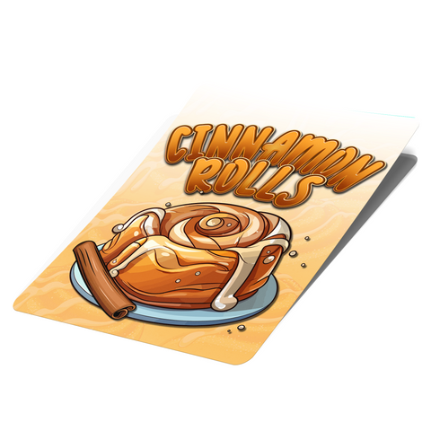 Cinnamon Rolls Mylar Bag Labels - Labels only - DC Packaging Custom Cannabis Packaging