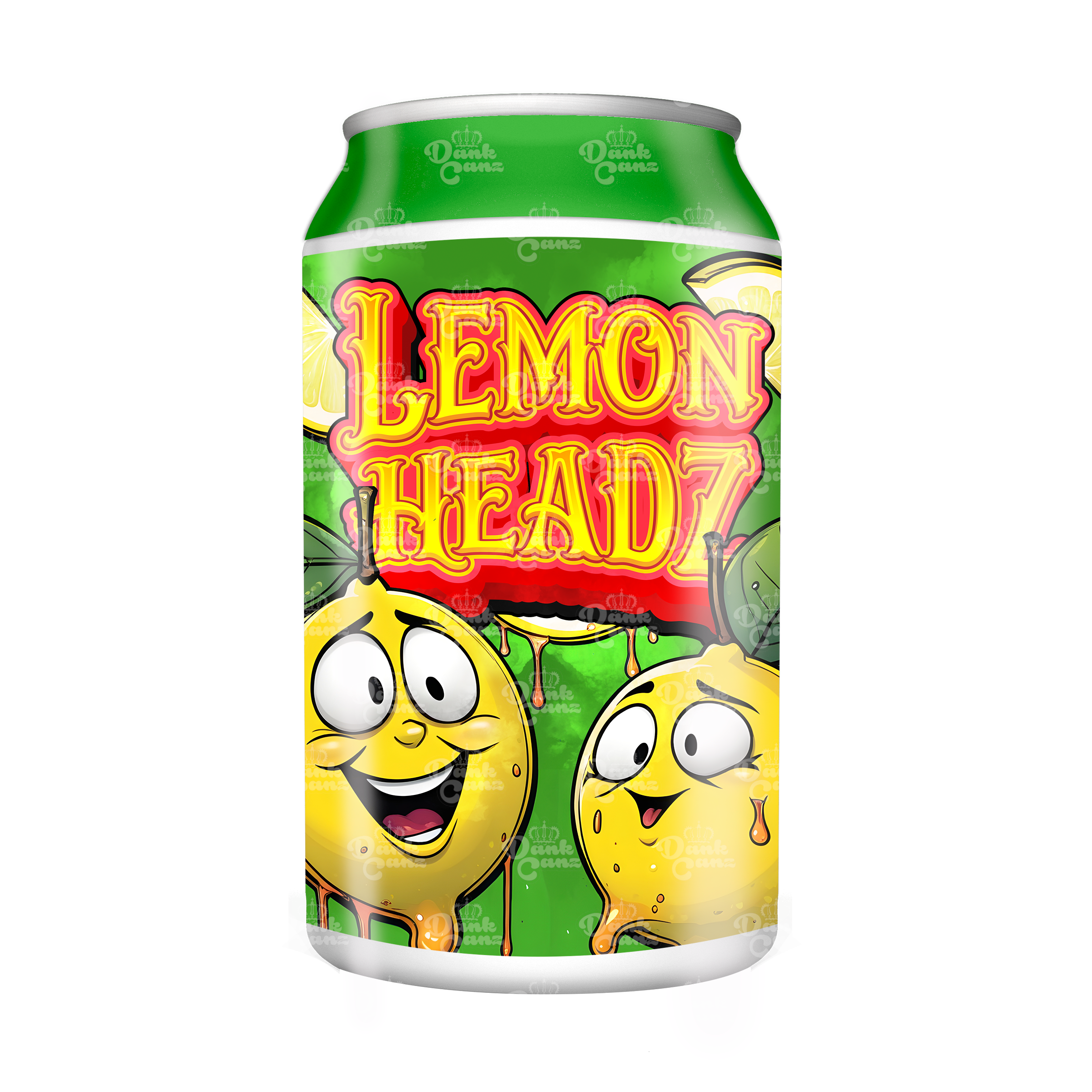Lemon Headz 3.5g Plastic Soda Cans - DC Packaging Custom Cannabis Packaging