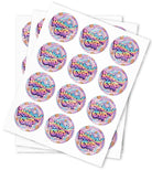 Rainbow Chip Strain Stickers - DC Packaging Custom Cannabis Packaging