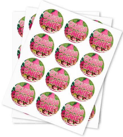 Guava Cake Stickers - DC Packaging Custom Cannabis Packaging