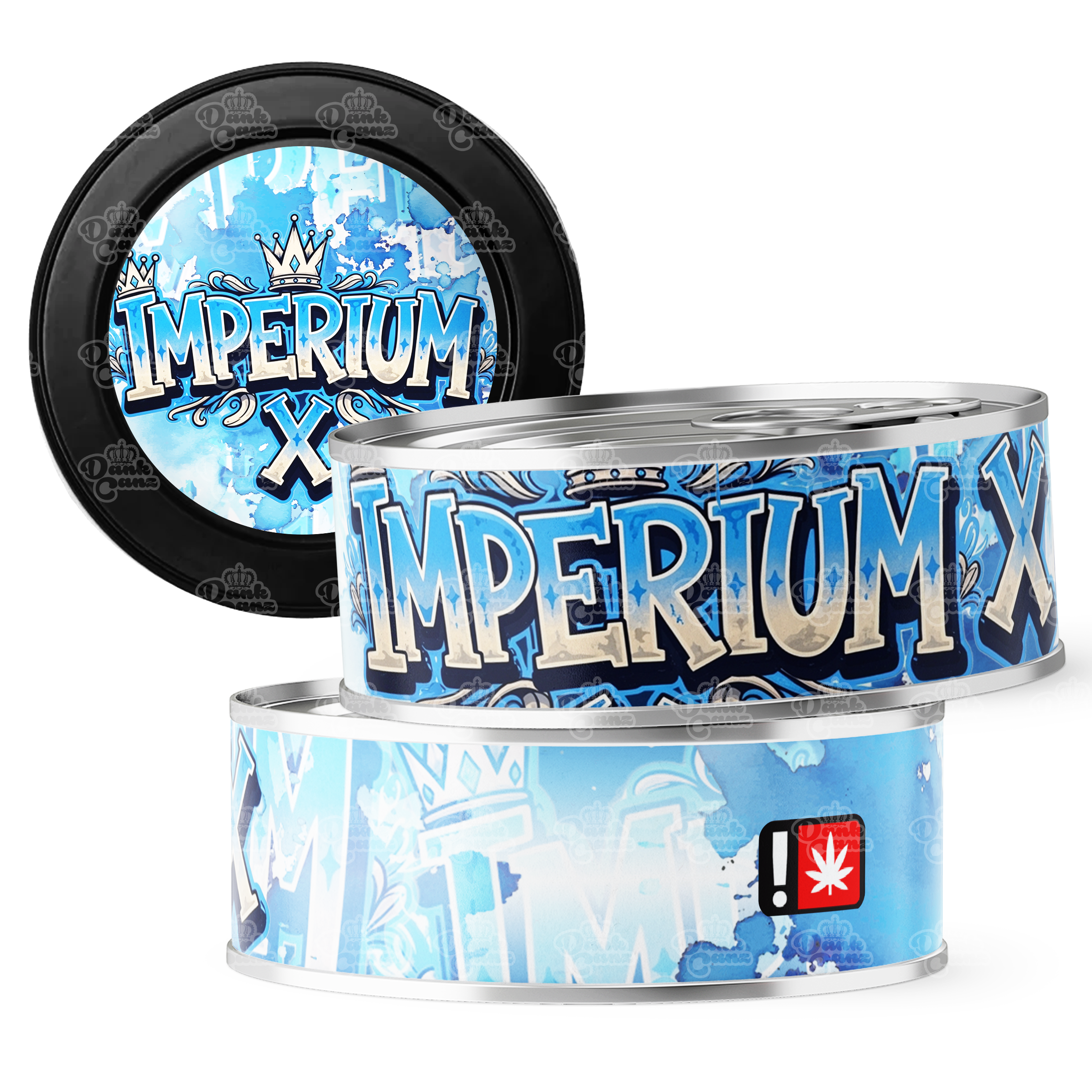 Imperium X 3.5g Self Seal Tins - DC Packaging Custom Cannabis Packaging