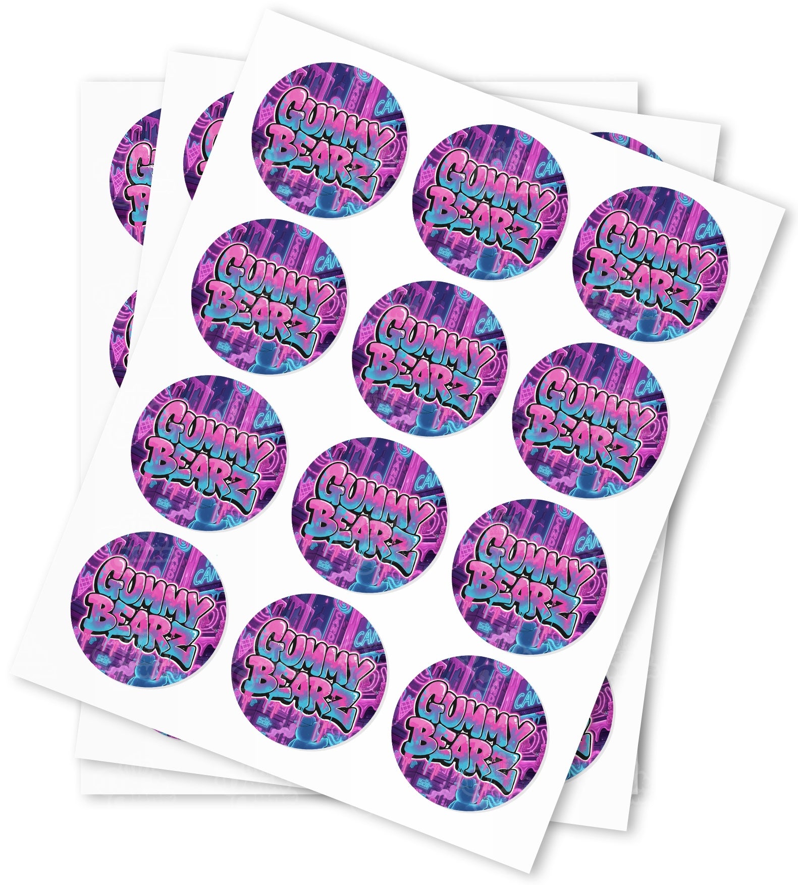Gummy Bearz Strain Stickers - DC Packaging Custom Cannabis Packaging