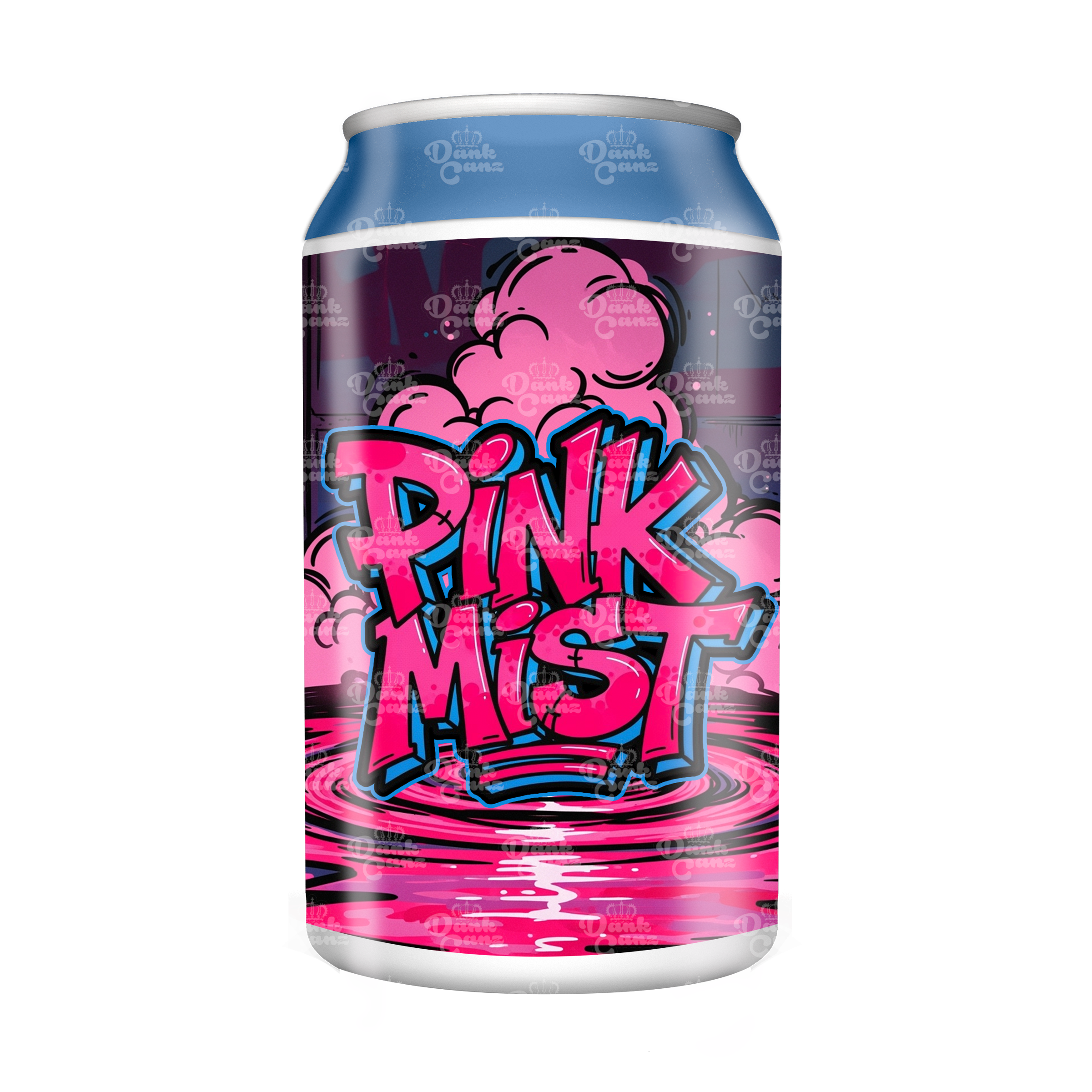 Pink Mist 3.5g Plastic Soda Cans - DC Packaging Custom Cannabis Packaging