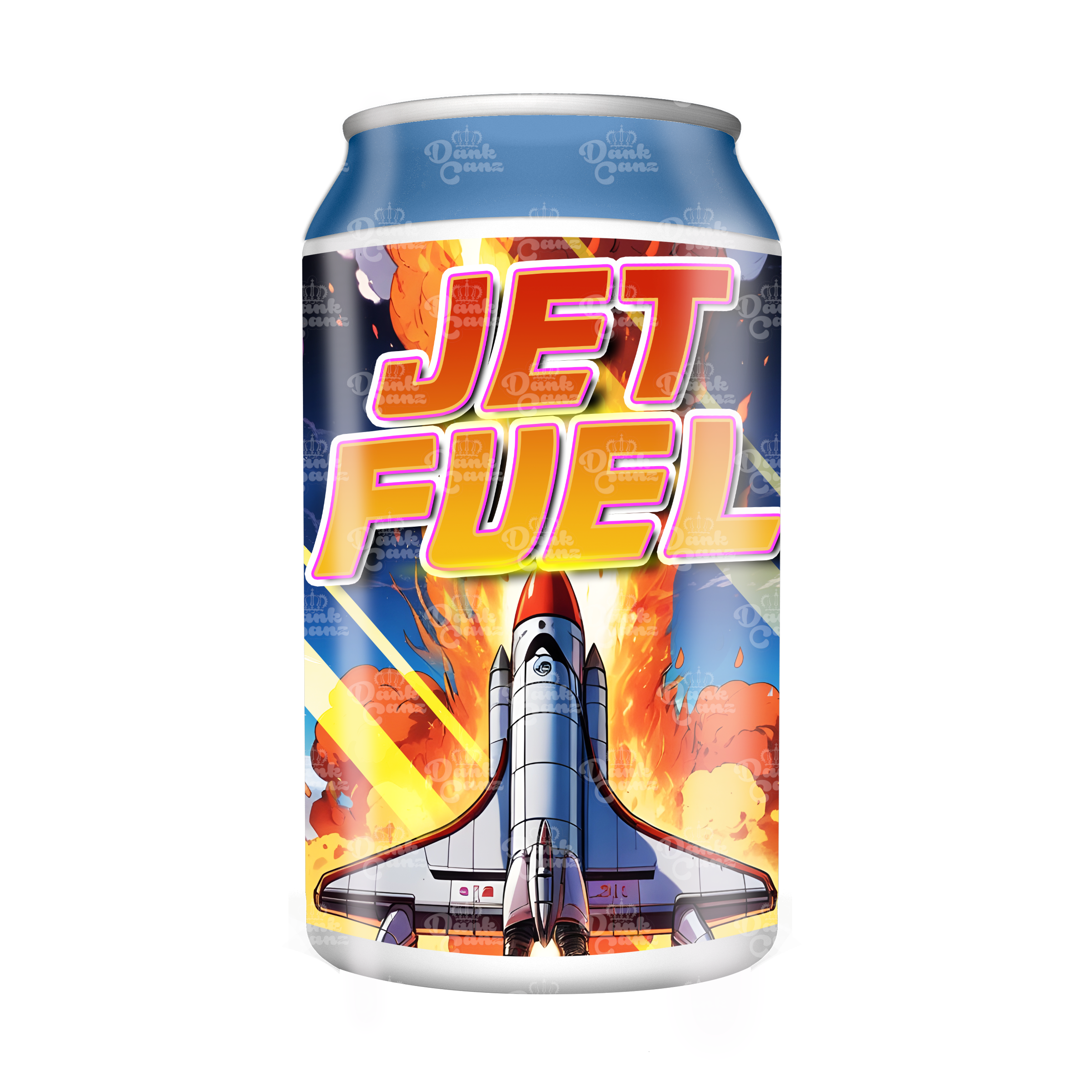 Jet Fuel 3.5g Plastic Soda Cans - DC Packaging Custom Cannabis Packaging