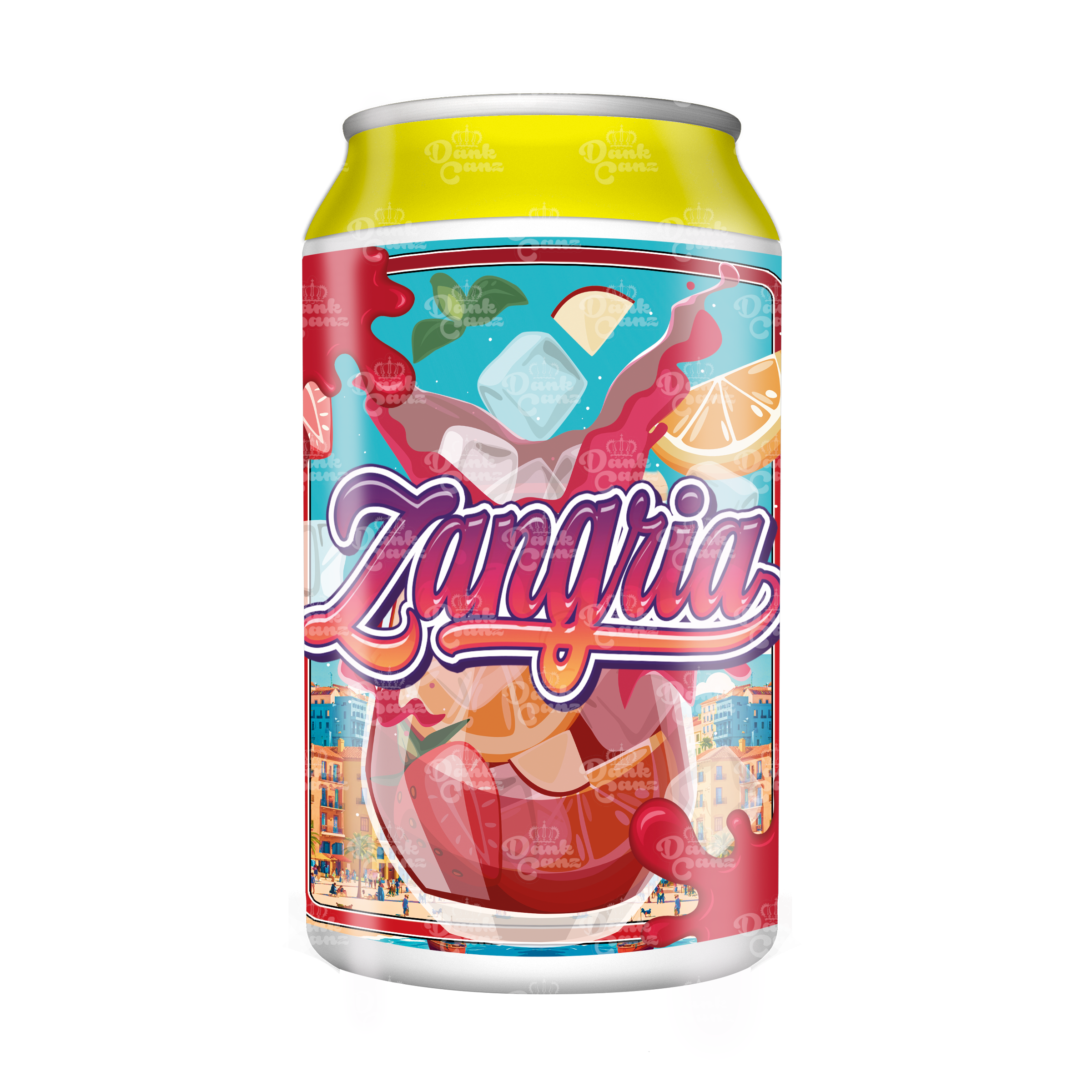 Zangria 3.5g Plastic Soda Cans - DC Packaging Custom Cannabis Packaging