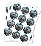 Super Silver Haze Strain Stickers - DC Packaging Custom Cannabis Packaging