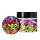 Pink Limes 3.5g/60ml Glass Jars - Labelled - DC Packaging Custom Cannabis Packaging