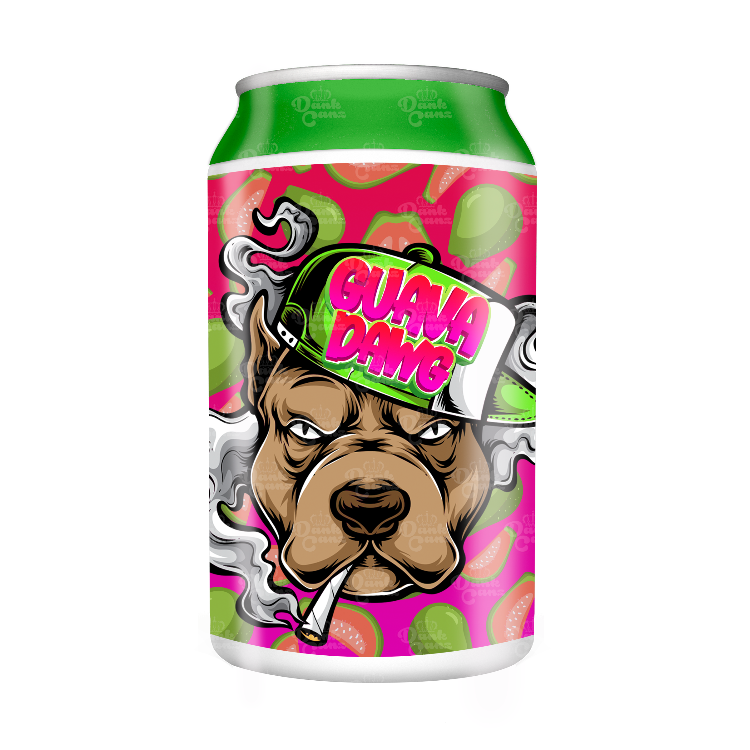 Guava Dawg 3.5g Plastic Soda Cans - DC Packaging Custom Cannabis Packaging