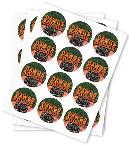 Dawgs Bollox Stickers - DC Packaging Custom Cannabis Packaging