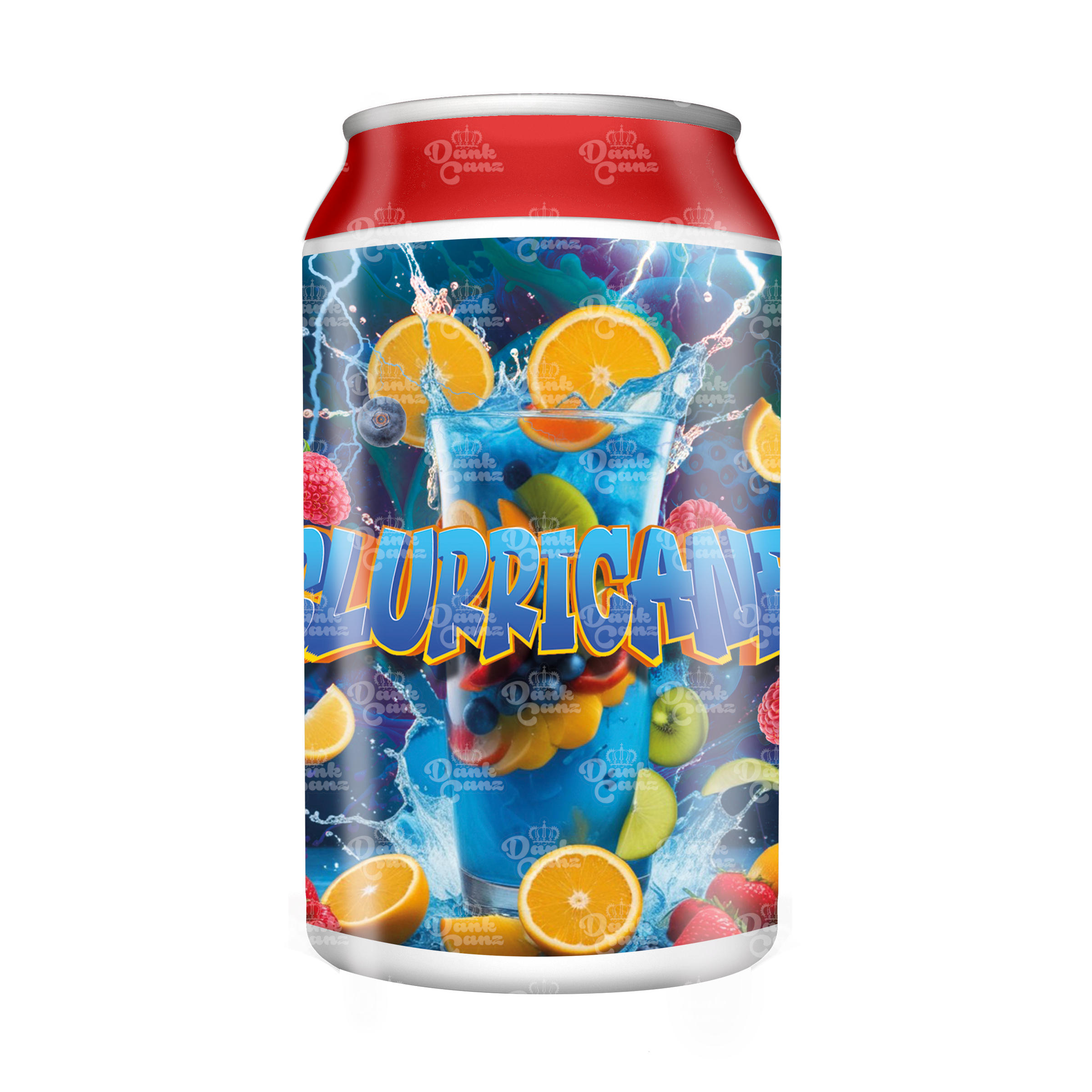 Slurricane 3.5g Plastic Soda Cans - DC Packaging Custom Cannabis Packaging