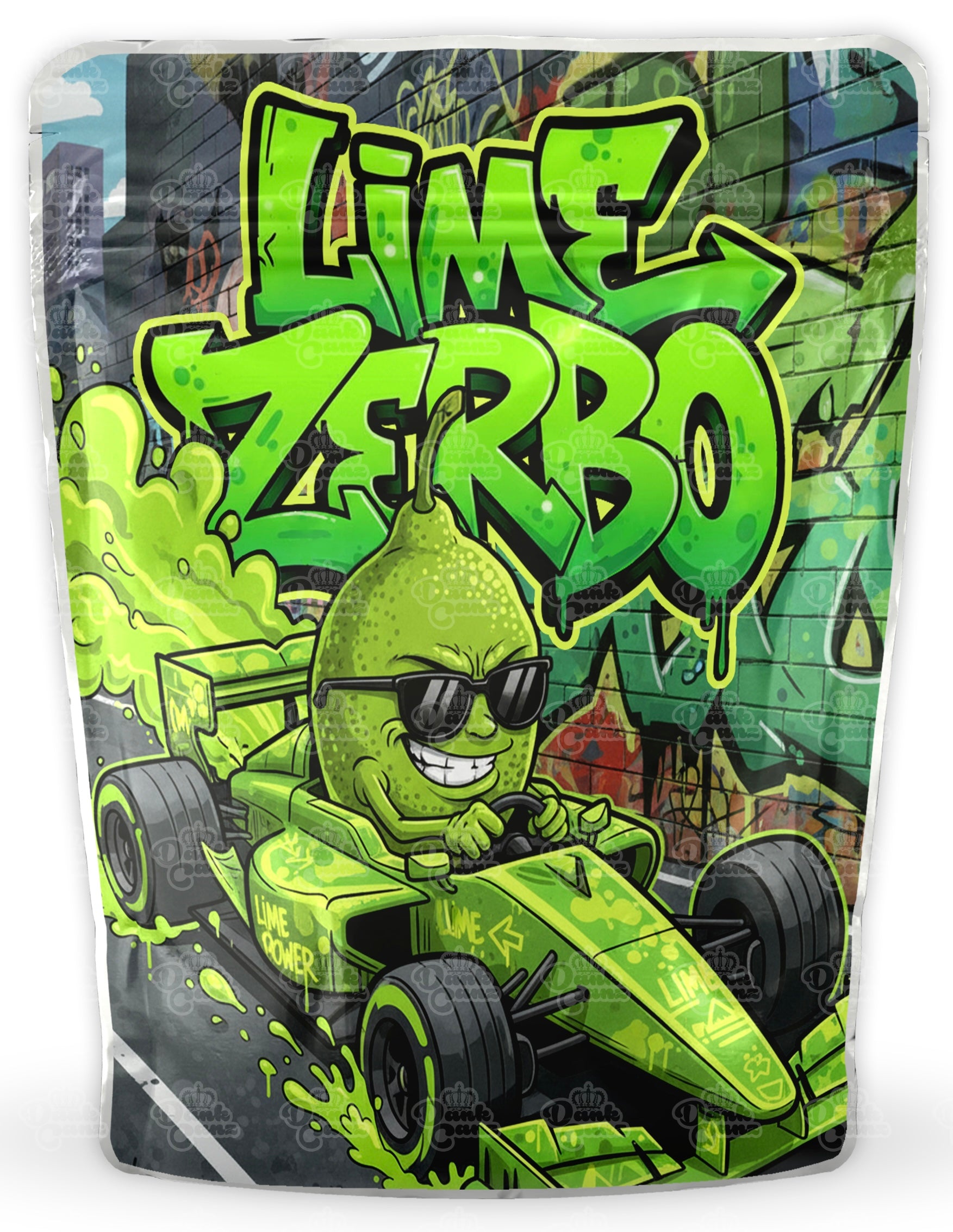 Lime Zerbo Mylar Bags