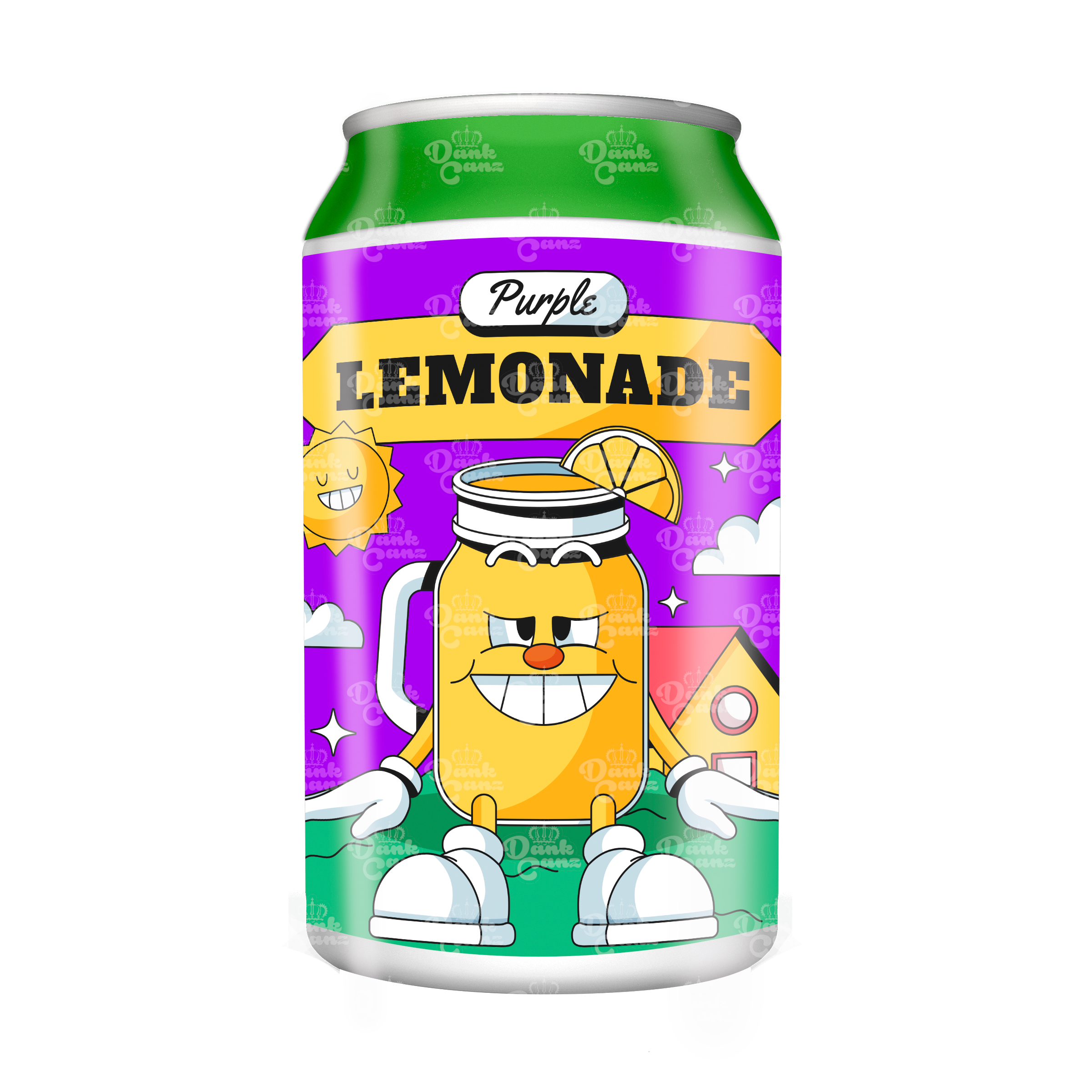 Purple Lemonade 3.5g Plastic Soda Cans - DC Packaging Custom Cannabis Packaging