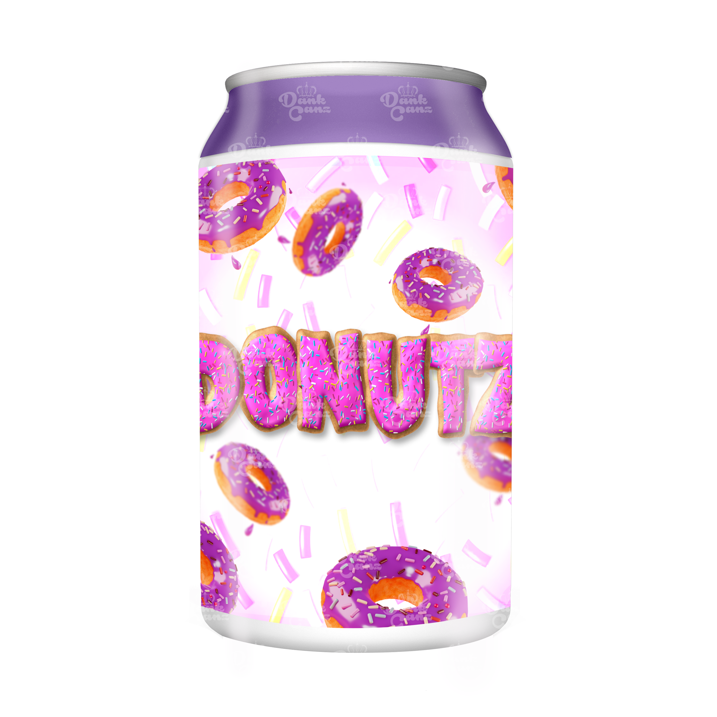 Donutz 3.5g Plastic Soda Cans - DC Packaging Custom Cannabis Packaging