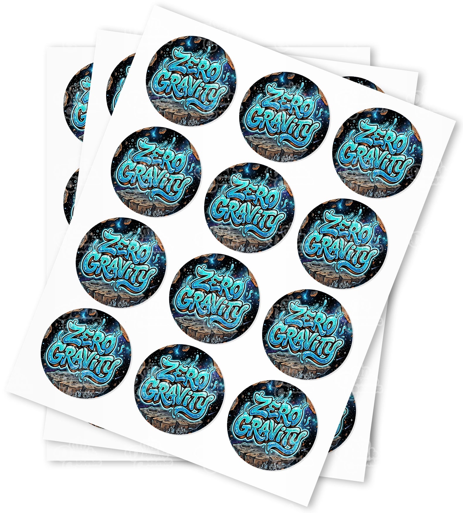 Zero Gravity Strain Stickers - DC Packaging Custom Cannabis Packaging