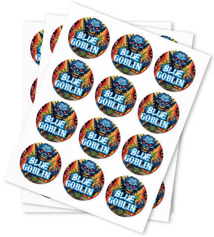 Blue Goblin Strain Sticker