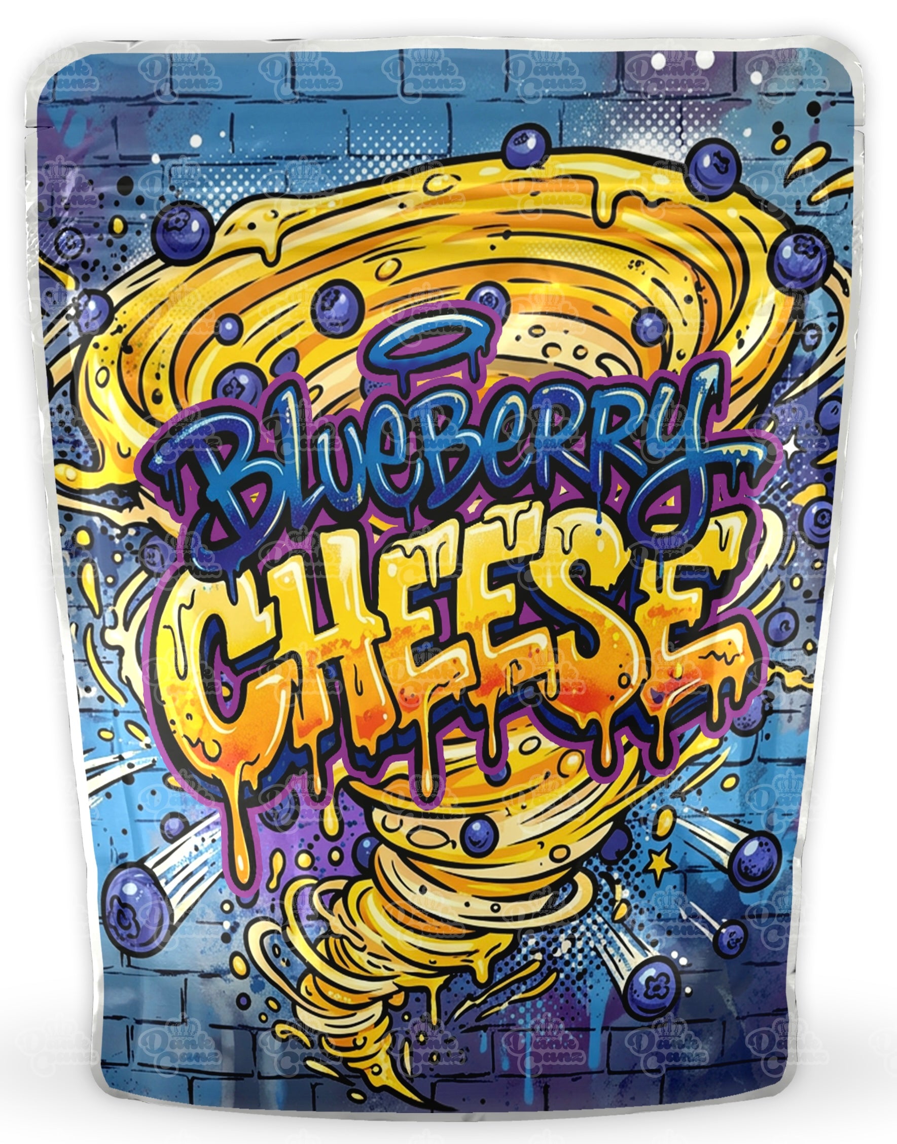Blueberry Cheese Mylar Bags - DC Packaging Custom Cannabis Packaging