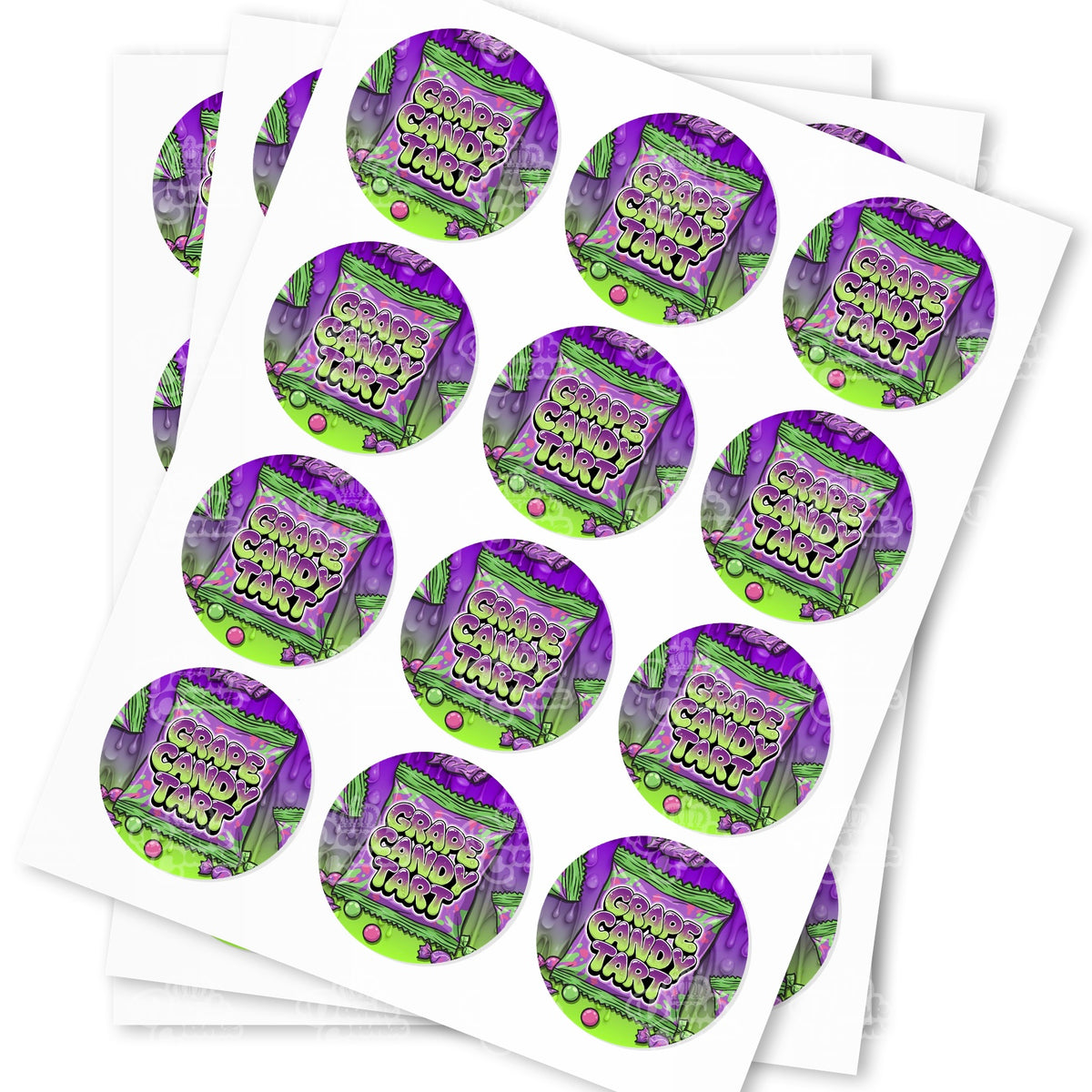 Grape Candy Tart Strain Stickers | Strain Labels