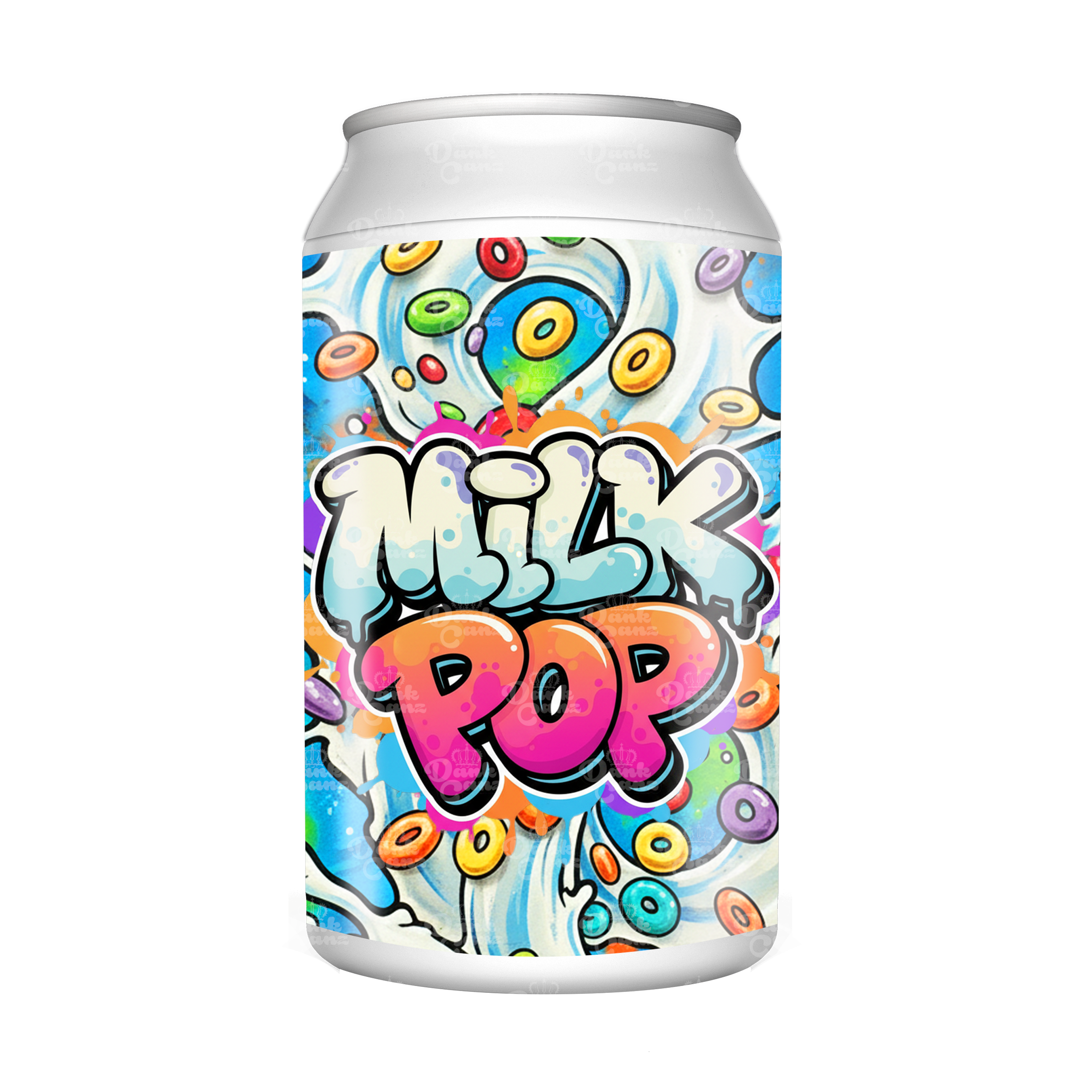 Milk Pop 3.5g Plastic Soda Cans - DC Packaging Custom Cannabis Packaging