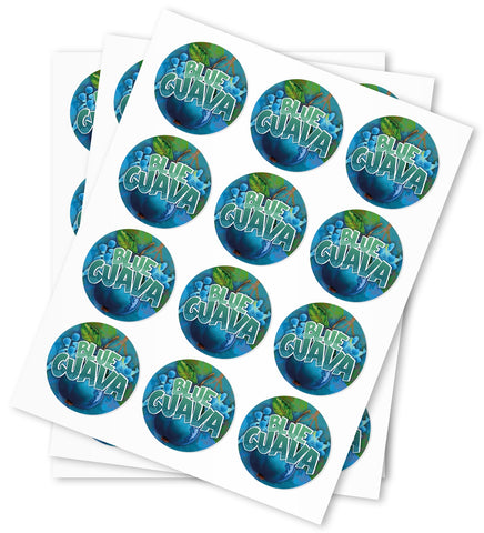 Blue Guava Strain Stickers - DC Packaging Custom Cannabis Packaging